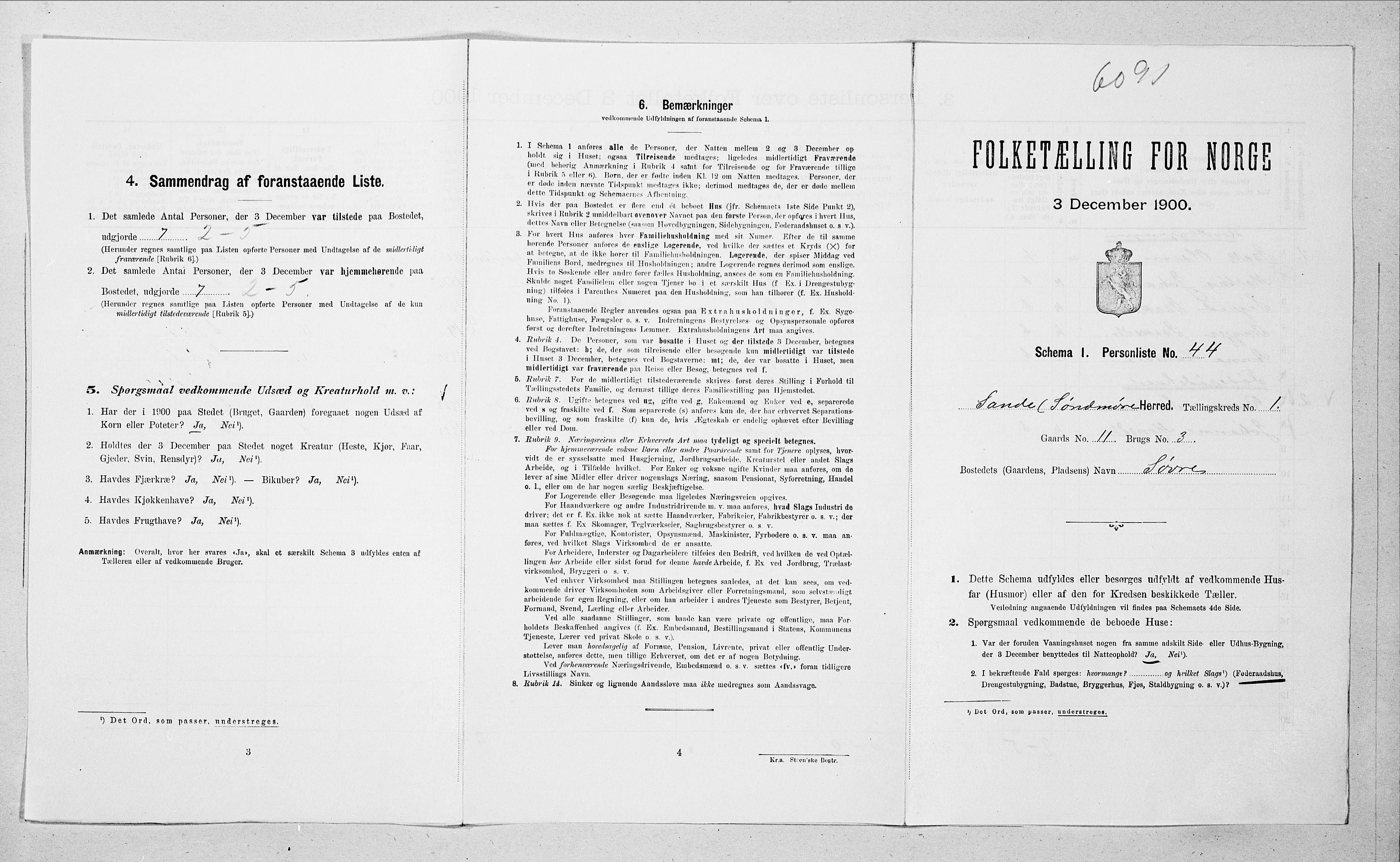 SAT, Folketelling 1900 for 1514 Sande herred, 1900, s. 146