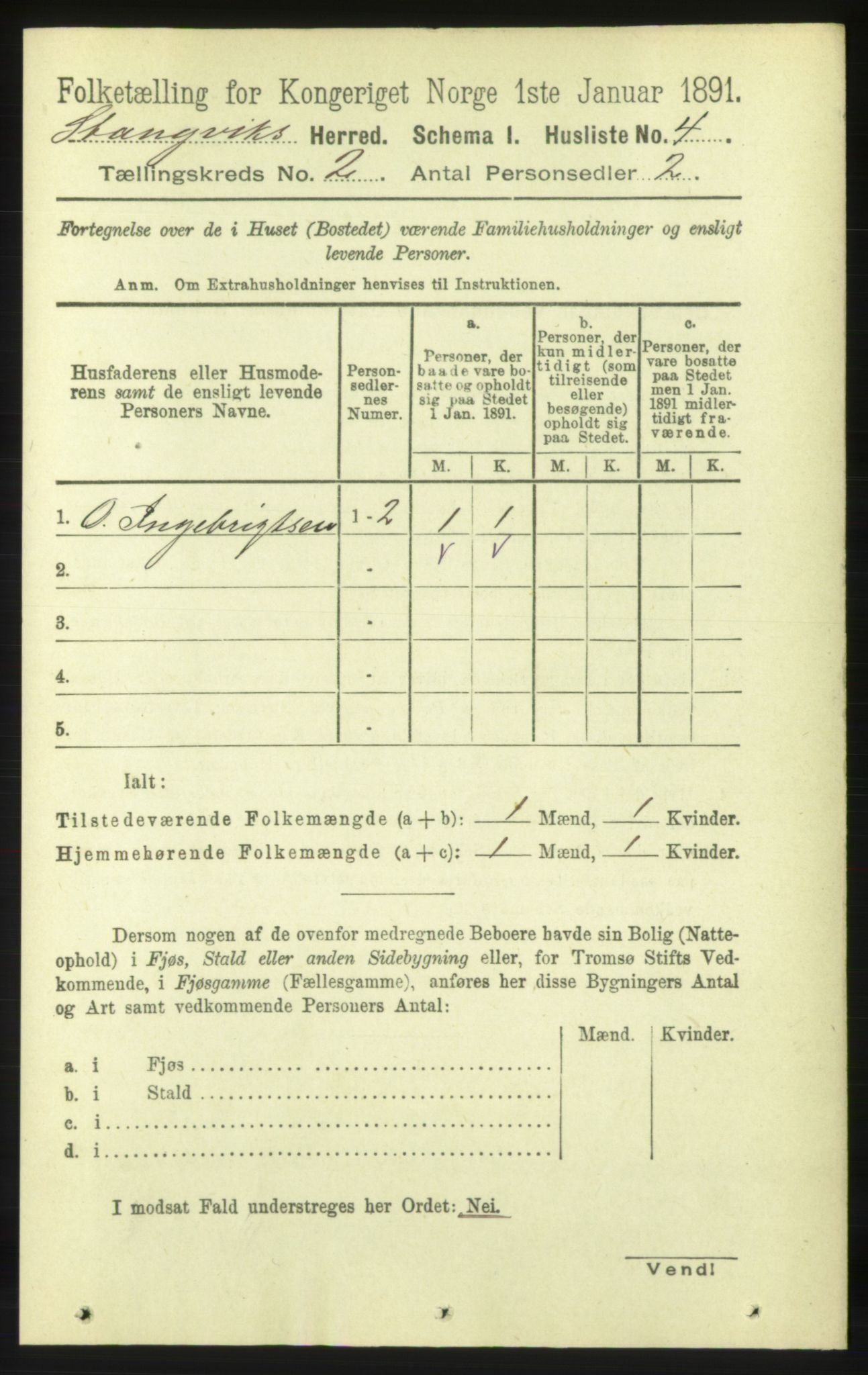 RA, Folketelling 1891 for 1564 Stangvik herred, 1891, s. 589