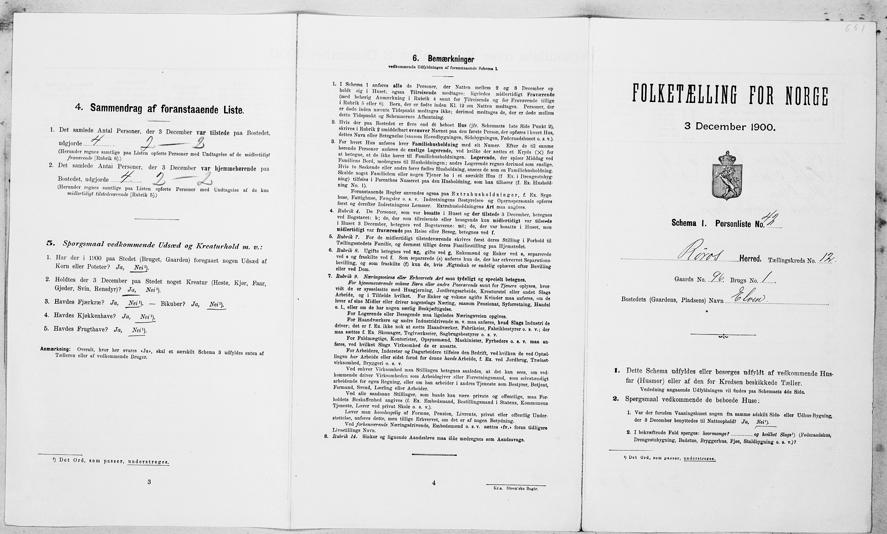 SAT, Folketelling 1900 for 1640 Røros herred, 1900, s. 1372