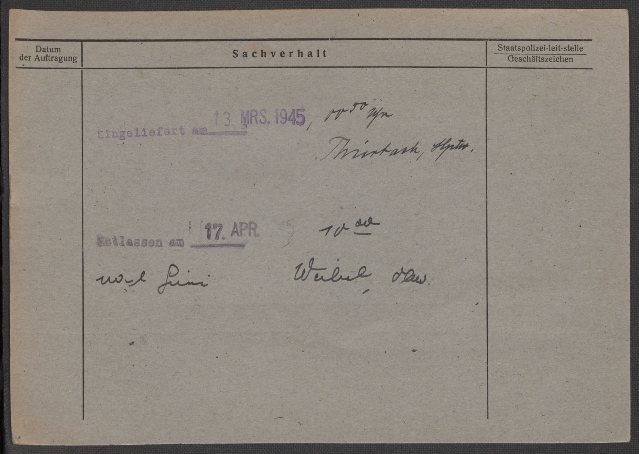 Befehlshaber der Sicherheitspolizei und des SD, RA/RAFA-5969/E/Ea/Eaa/L0001: Register over norske fanger i Møllergata 19: A-Bj, 1940-1945, s. 37