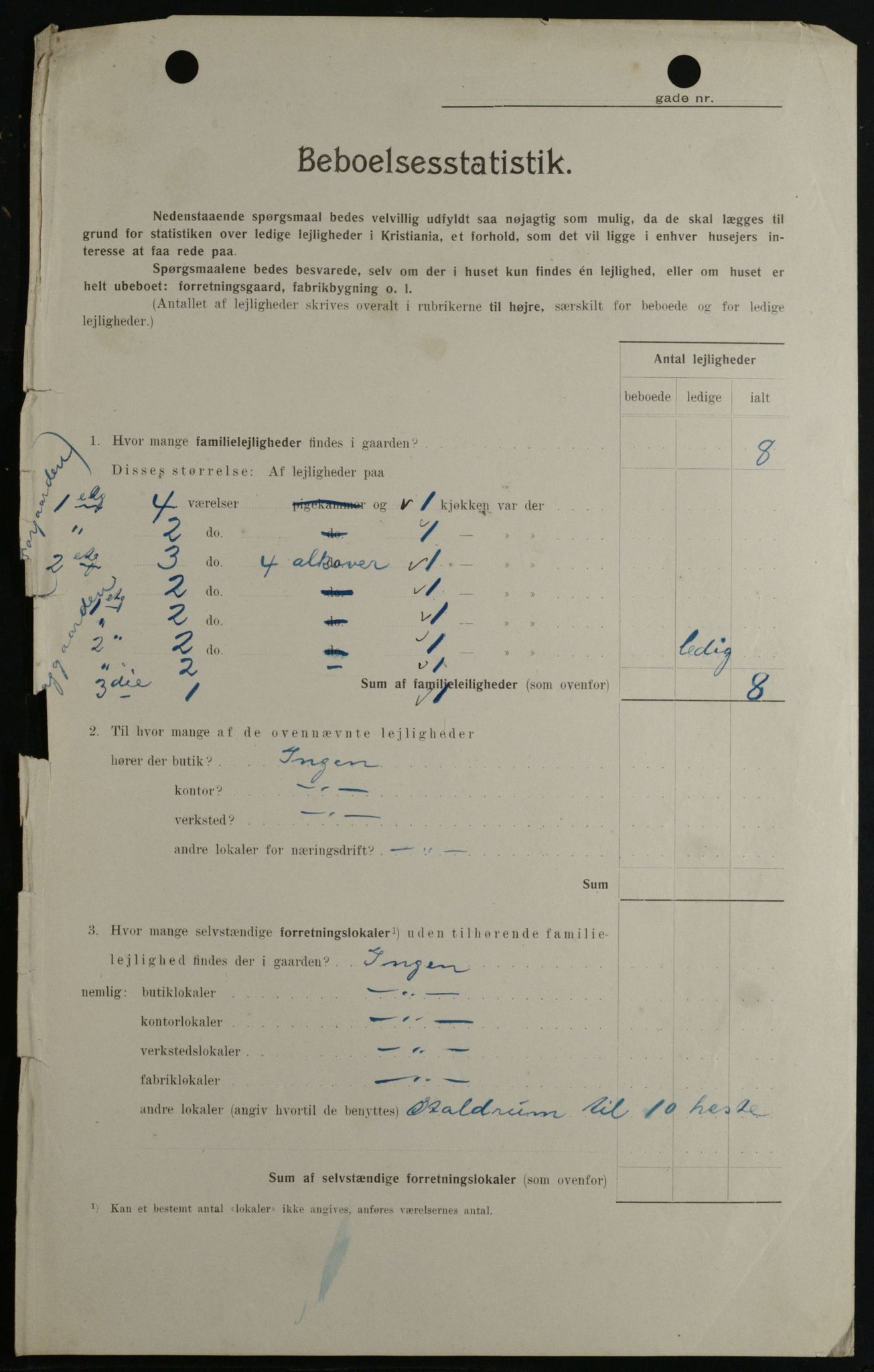 OBA, Kommunal folketelling 1.2.1908 for Kristiania kjøpstad, 1908, s. 46881