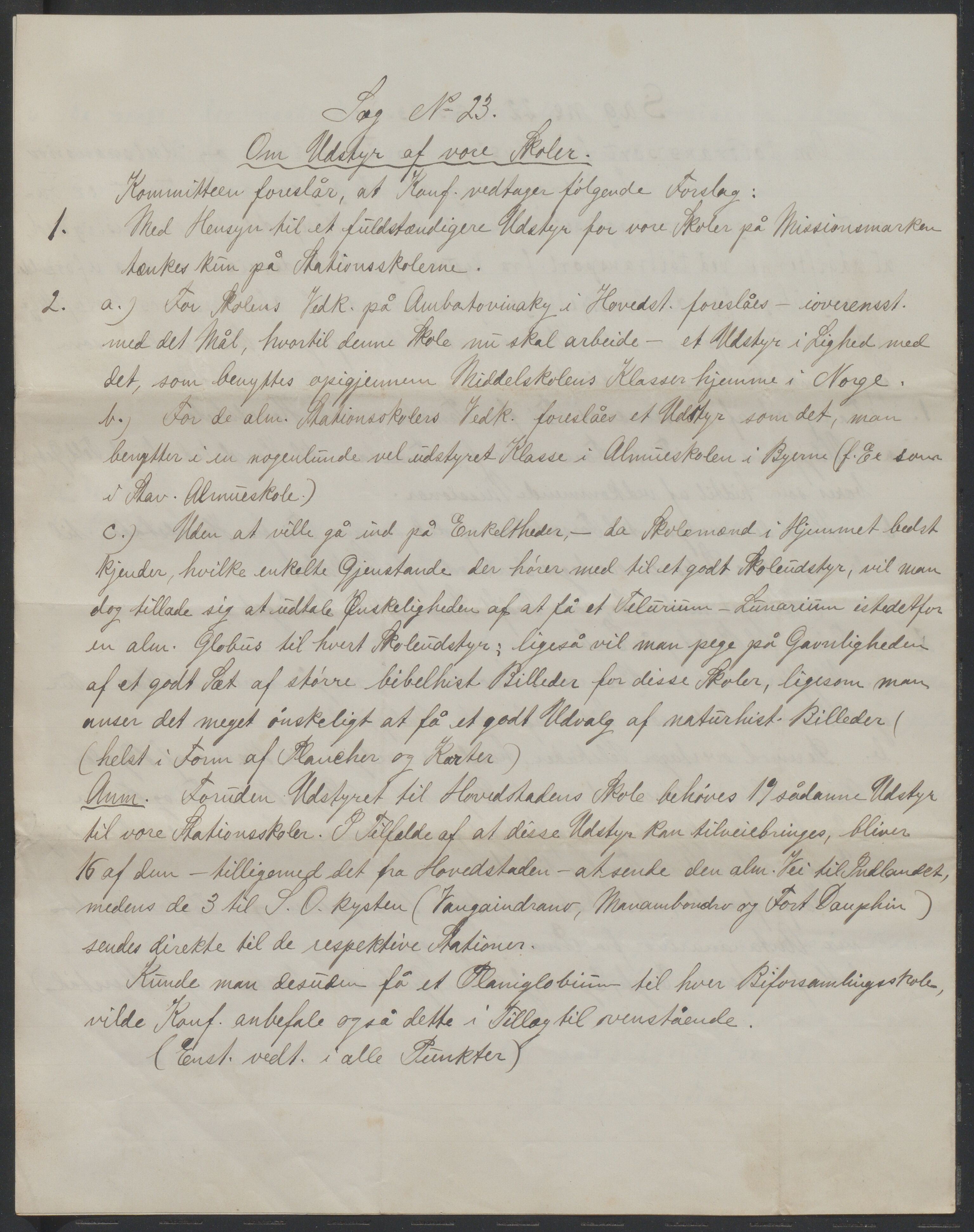 Det Norske Misjonsselskap - hovedadministrasjonen, VID/MA-A-1045/D/Da/Daa/L0038/0001: Konferansereferat og årsberetninger / Konferansereferat fra Madagaskar Innland., 1890