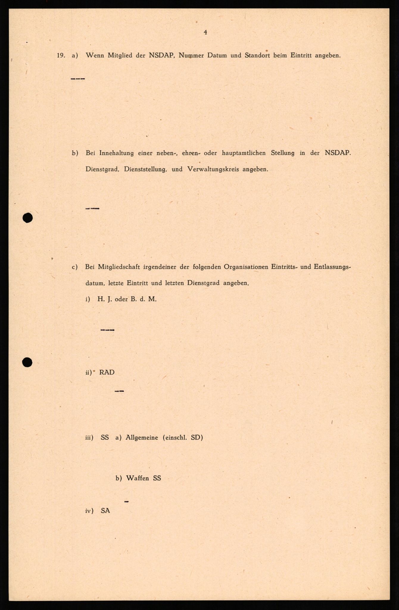 Forsvaret, Forsvarets overkommando II, AV/RA-RAFA-3915/D/Db/L0037: CI Questionaires. Tyske okkupasjonsstyrker i Norge. Tyskere., 1945-1946, s. 84