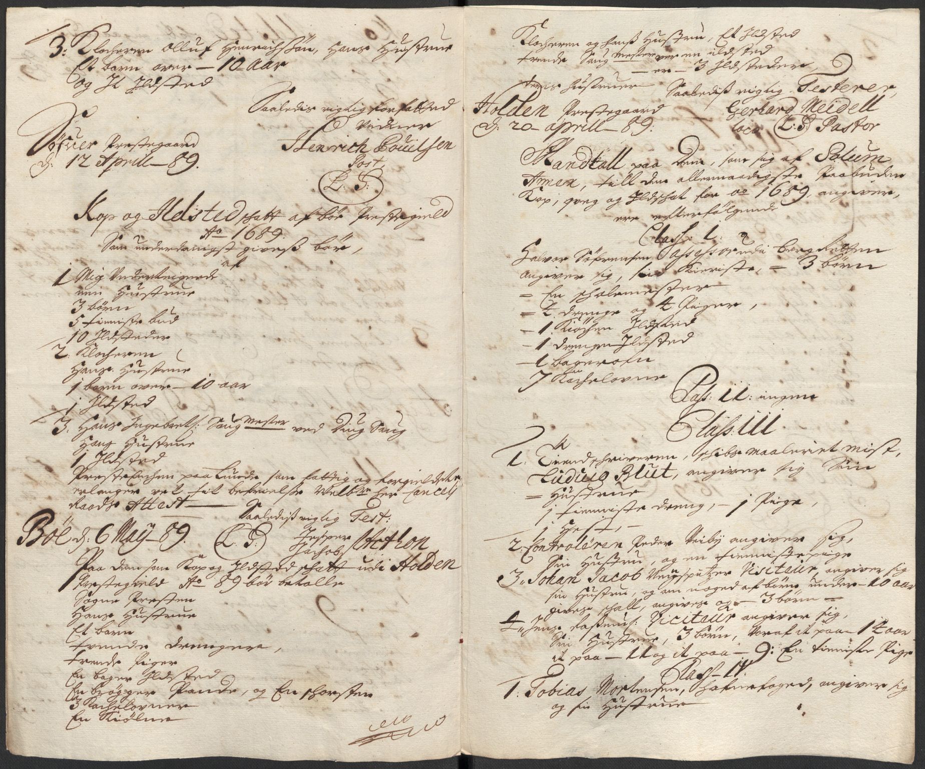 Rentekammeret inntil 1814, Reviderte regnskaper, Fogderegnskap, RA/EA-4092/R35/L2088: Fogderegnskap Øvre og Nedre Telemark, 1687-1689, s. 67