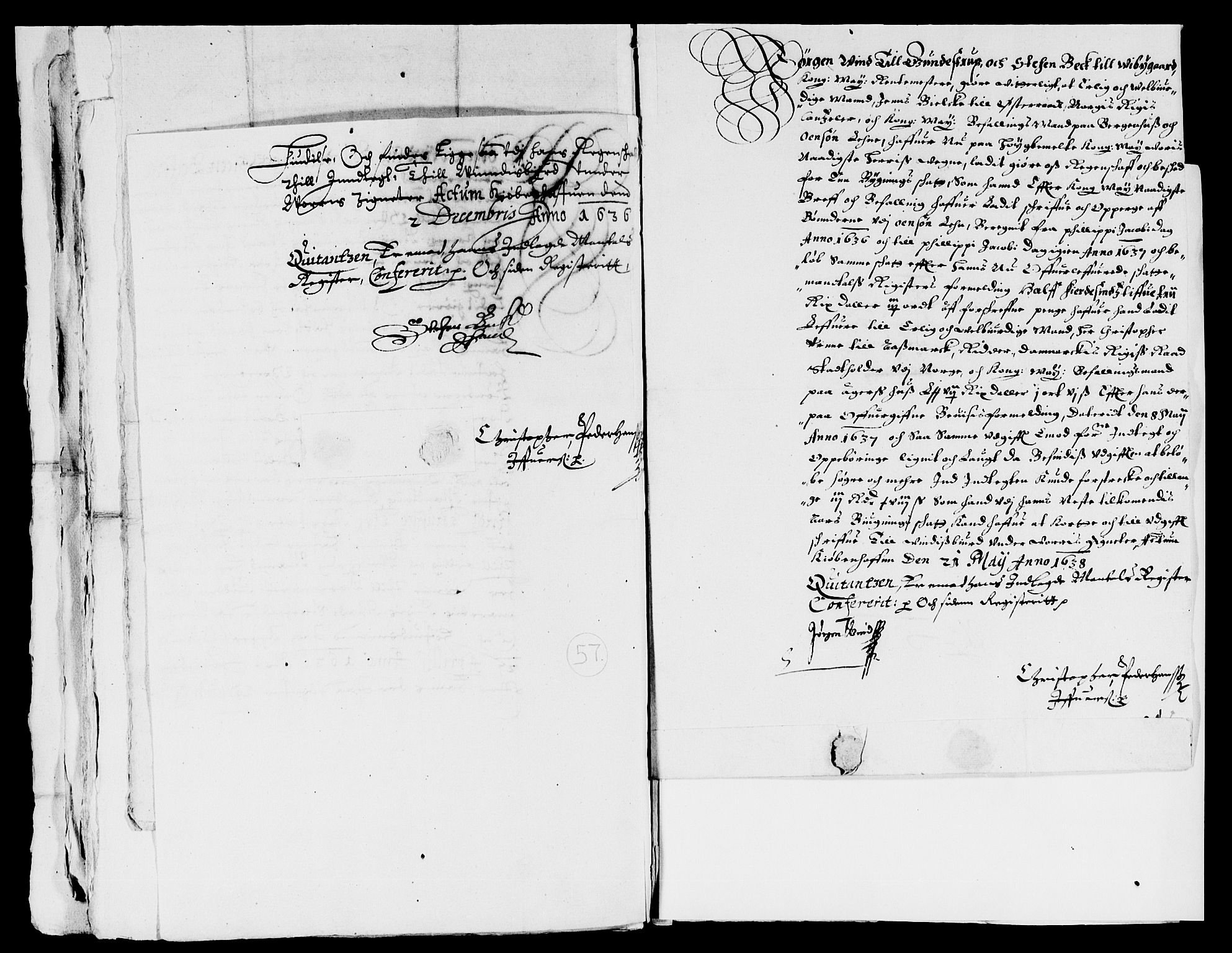 Rentekammeret inntil 1814, Reviderte regnskaper, Lensregnskaper, AV/RA-EA-5023/R/Rb/Rbe/L0003: Onsøy len, 1615-1656