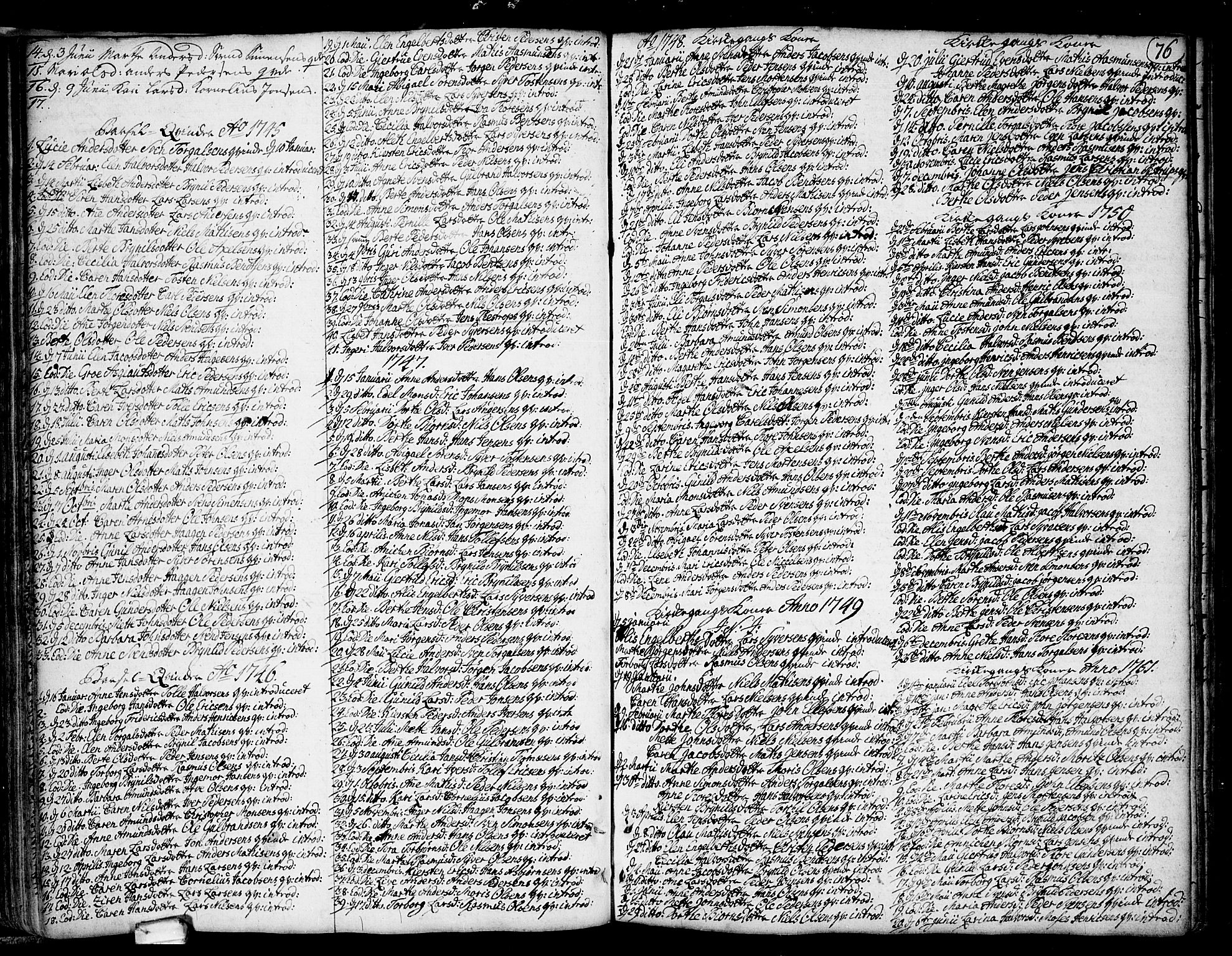 Idd prestekontor Kirkebøker, SAO/A-10911/F/Fa/L0001: Ministerialbok nr. I 1, 1720-1769, s. 76