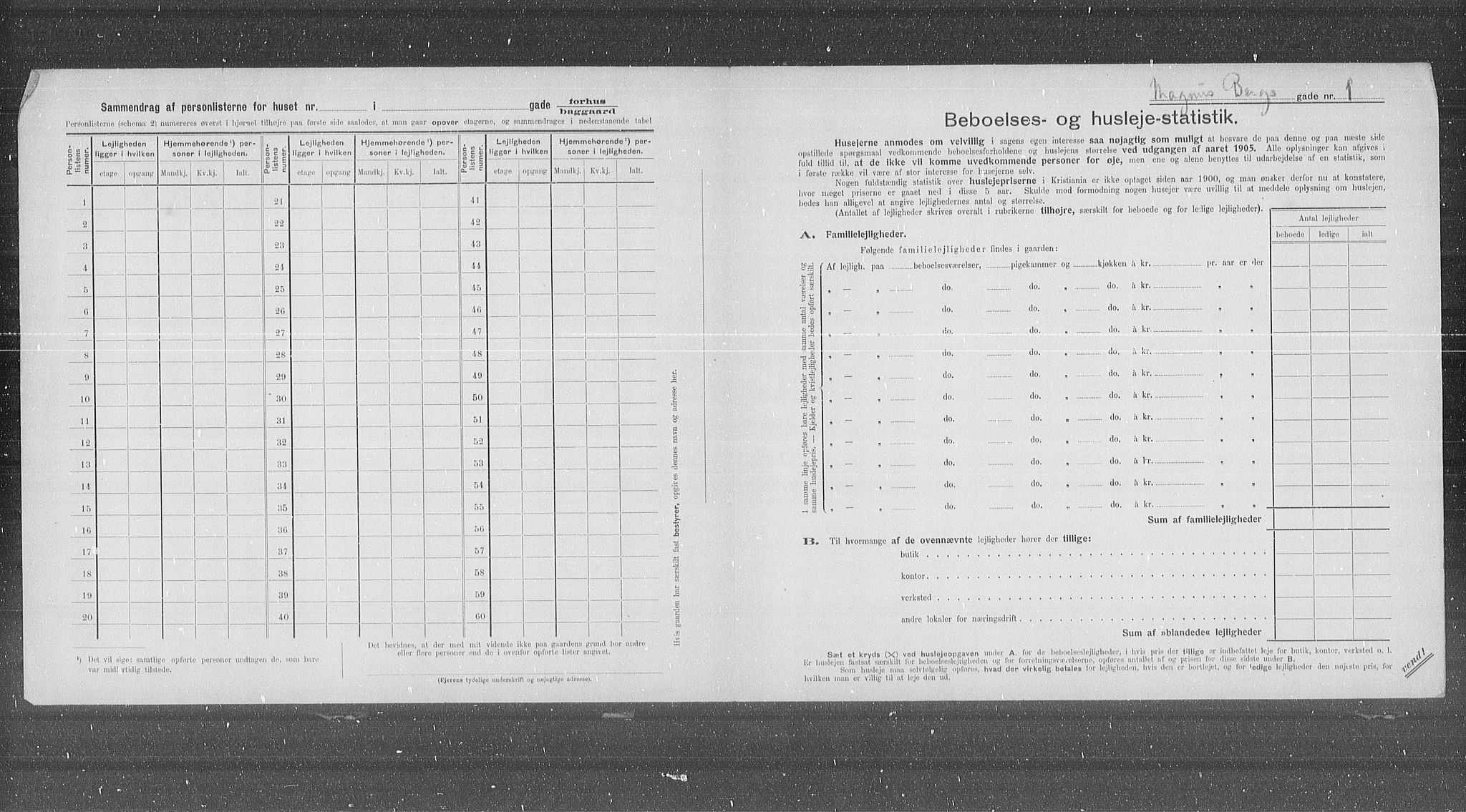 OBA, Kommunal folketelling 31.12.1905 for Kristiania kjøpstad, 1905, s. 31018