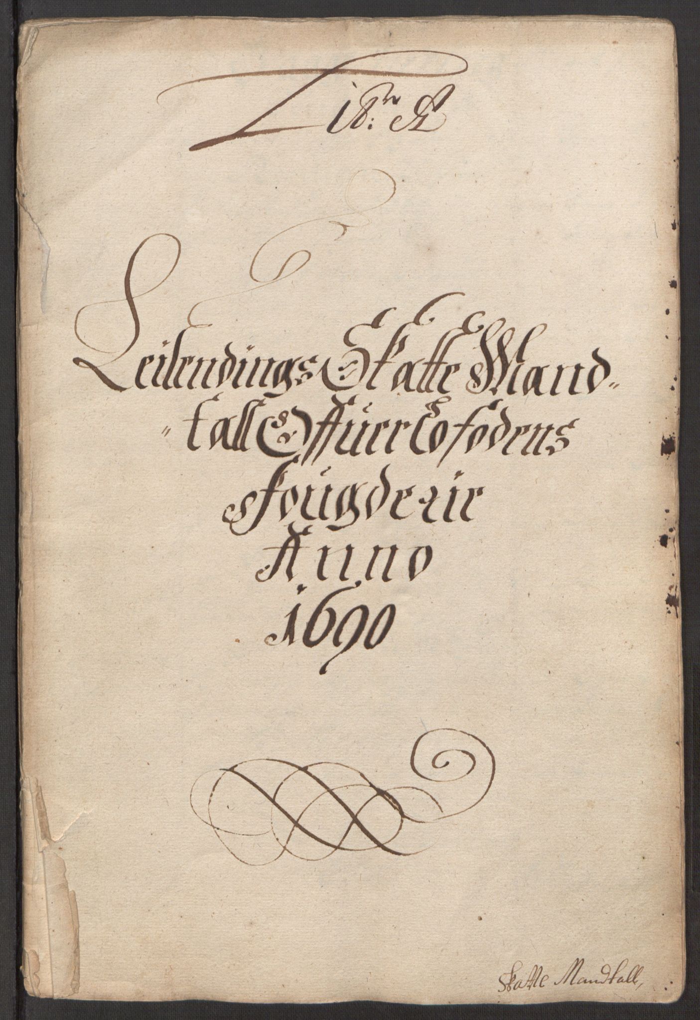 Rentekammeret inntil 1814, Reviderte regnskaper, Stiftamtstueregnskaper, Trondheim stiftamt og Nordland amt, RA/EA-6044/R/Rh/L0015: Nordland amt, 1690