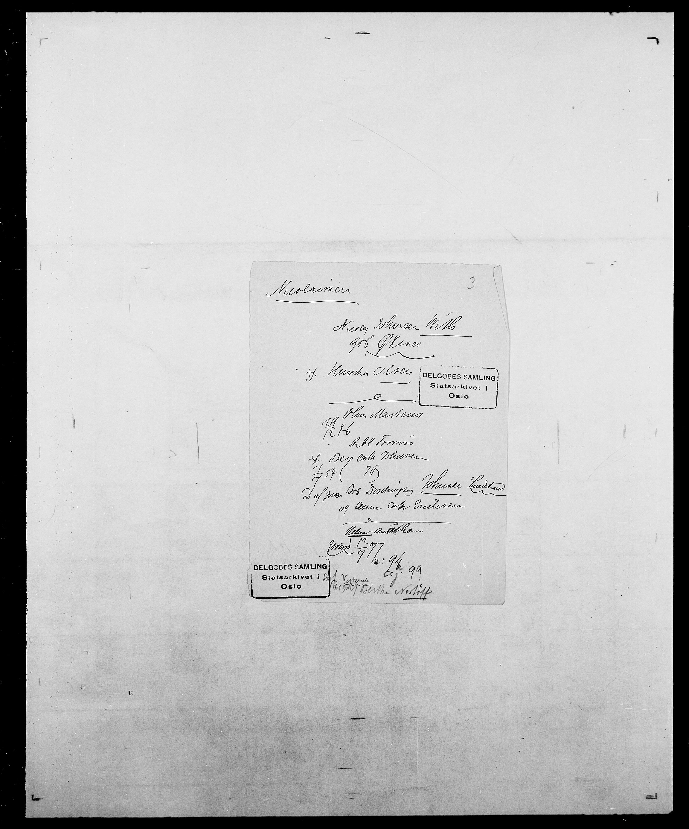 Delgobe, Charles Antoine - samling, SAO/PAO-0038/D/Da/L0028: Naaden - Nøvik, s. 182