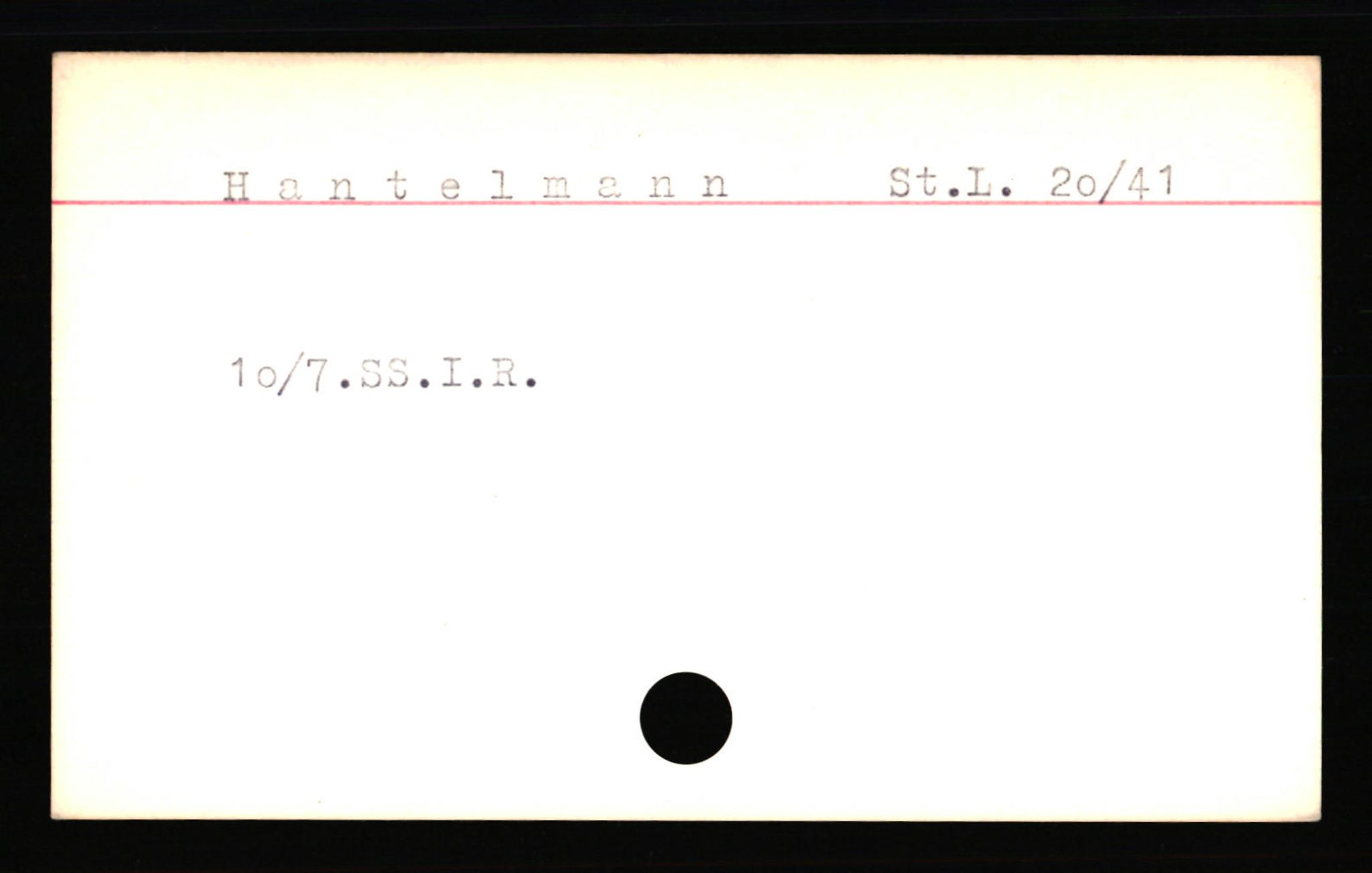 SS- und Polizeigericht Nord (IX), RA/RAFA-3182/0001/C/Ca/L0003: kartotekkort for personer alfabetisk på etternavn: H-Joha, 1940-1945, s. 173