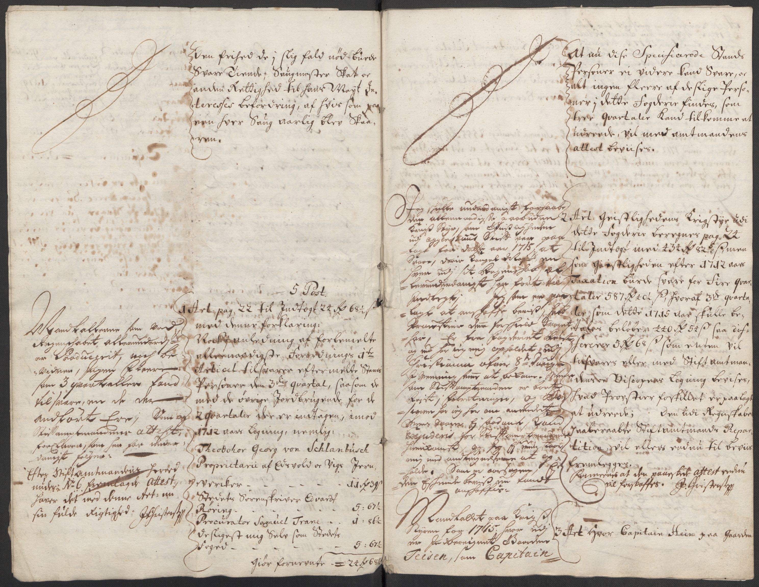 Rentekammeret inntil 1814, Reviderte regnskaper, Fogderegnskap, AV/RA-EA-4092/R12/L0724: Fogderegnskap Øvre Romerike, 1715, s. 180