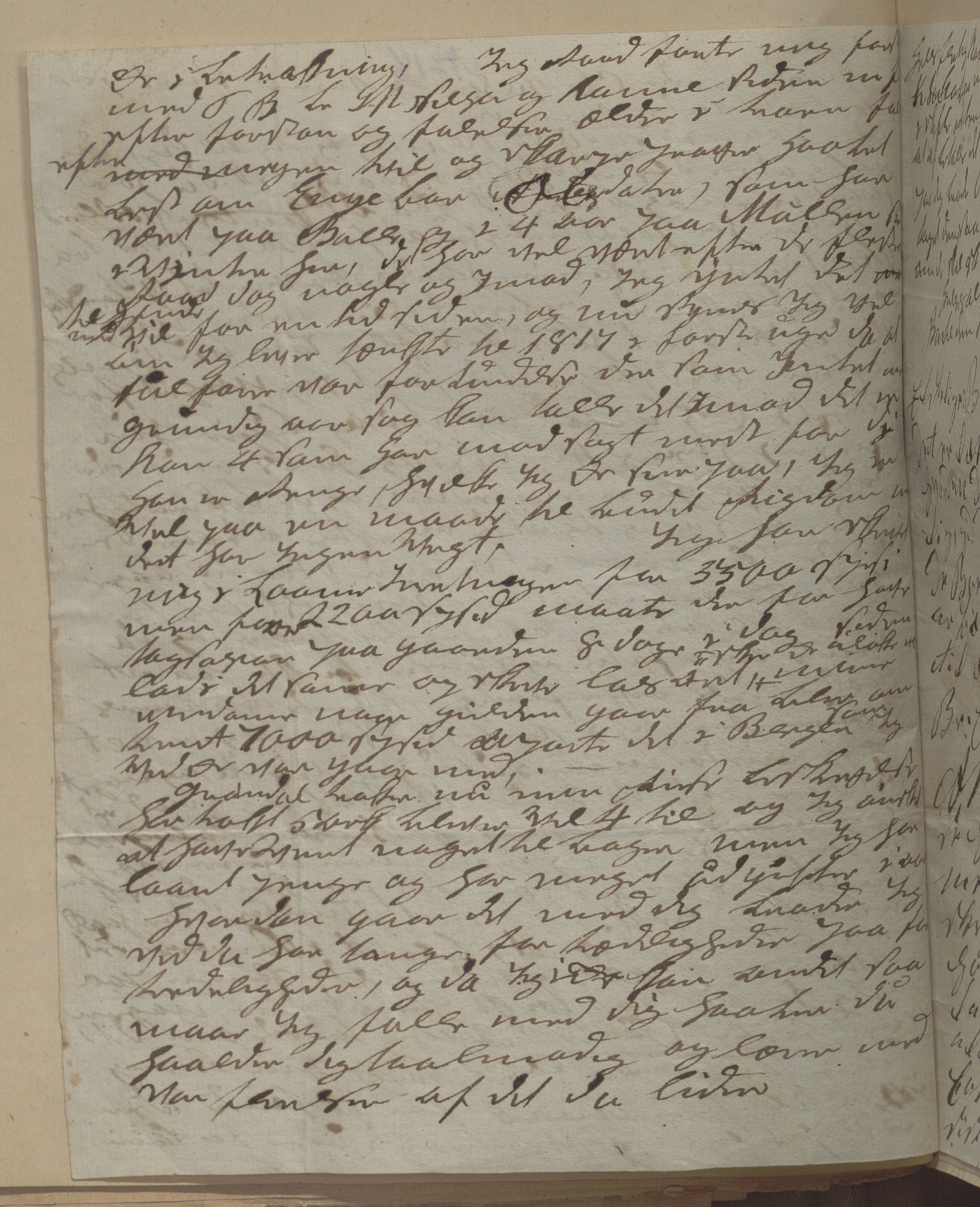 Heggtveitsamlingen, TMF/A-1007/H/L0050: Innbundne brev, Ms A, med innlagt registratur. , 1800-1850