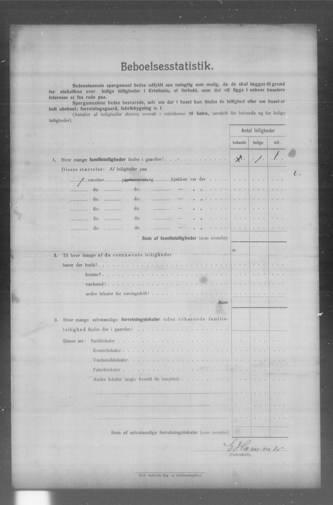 OBA, Kommunal folketelling 31.12.1904 for Kristiania kjøpstad, 1904, s. 20458