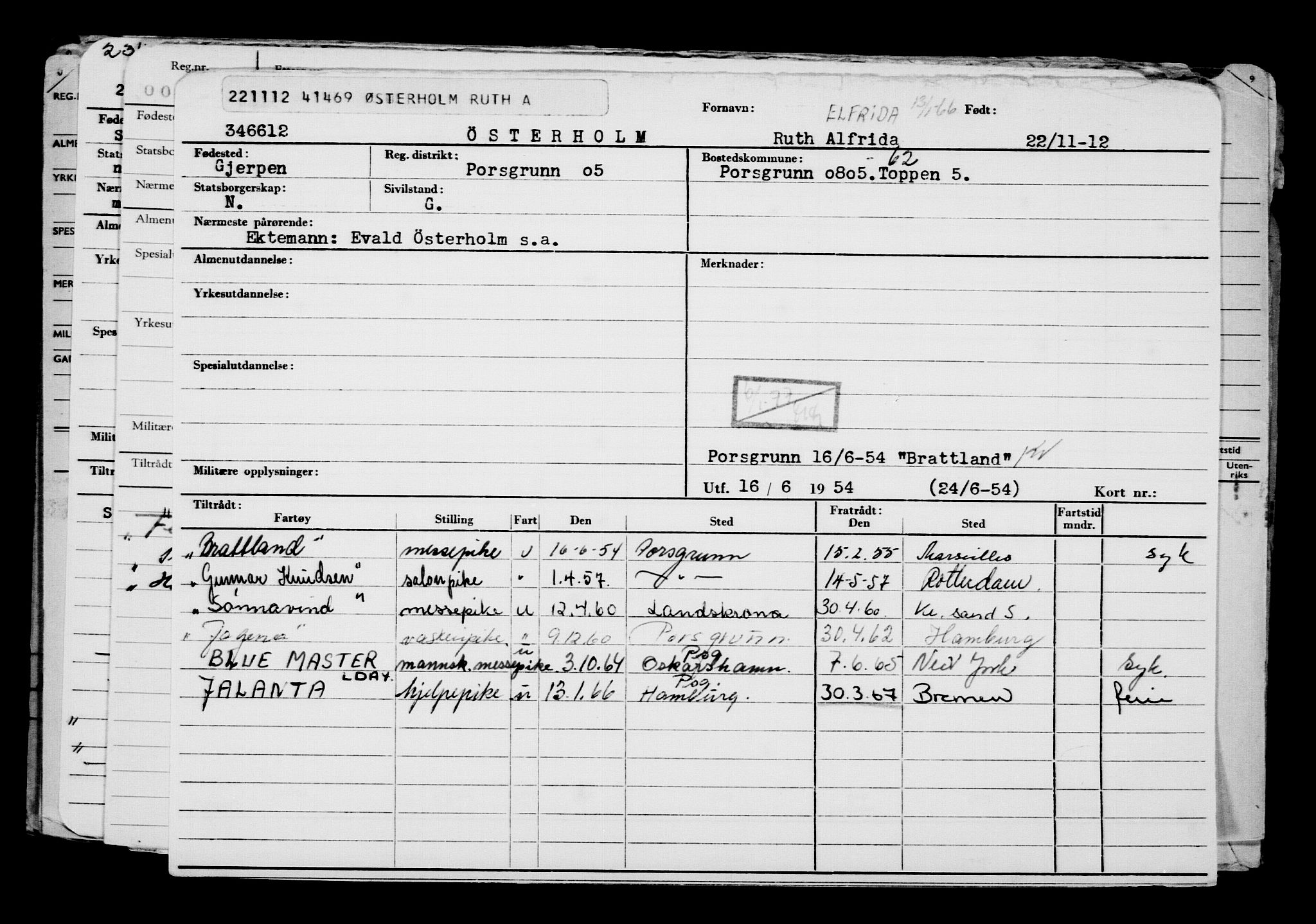 Direktoratet for sjømenn, AV/RA-S-3545/G/Gb/L0108: Hovedkort, 1912, s. 683