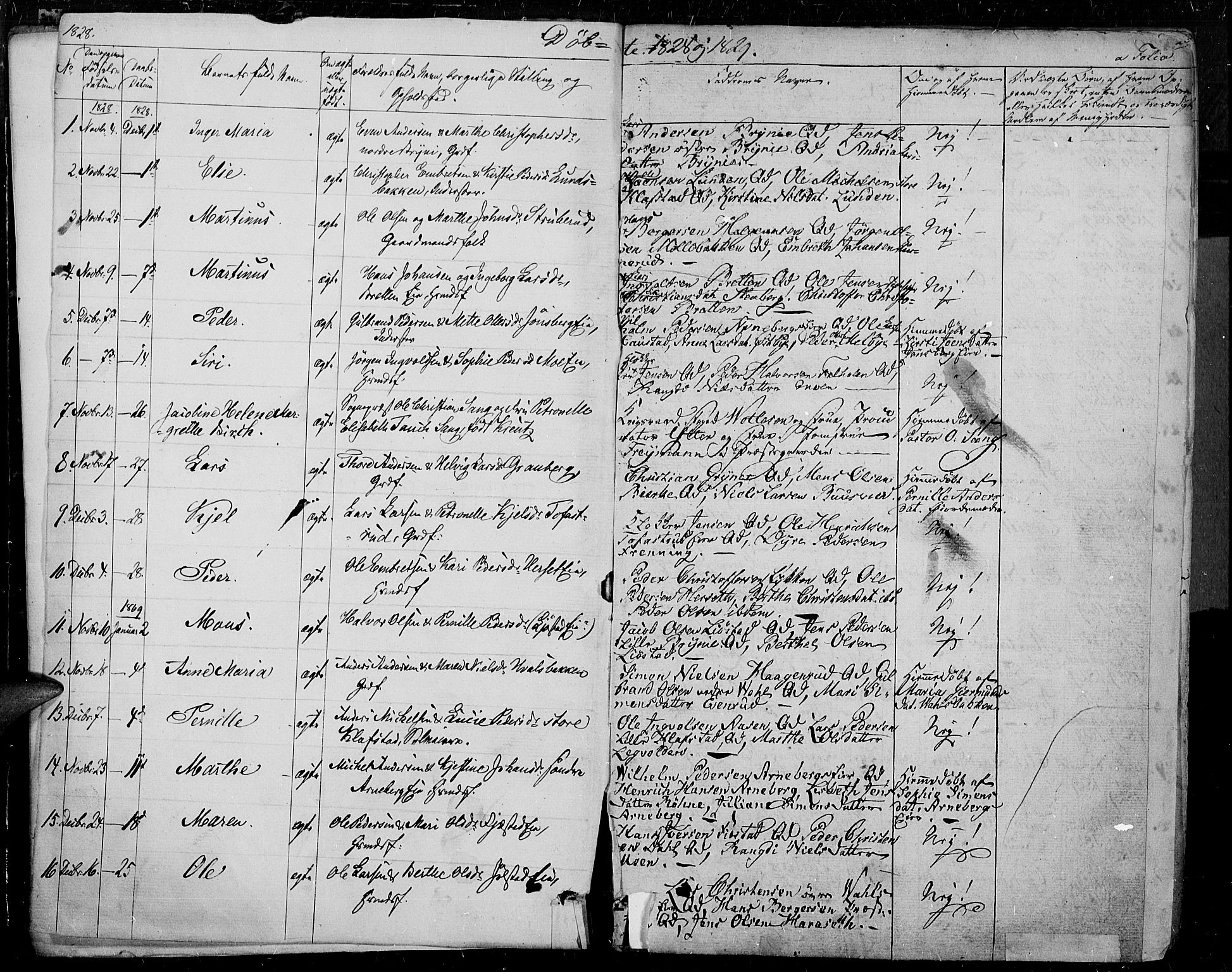 Romedal prestekontor, AV/SAH-PREST-004/K/L0003: Ministerialbok nr. 3, 1829-1846, s. 2