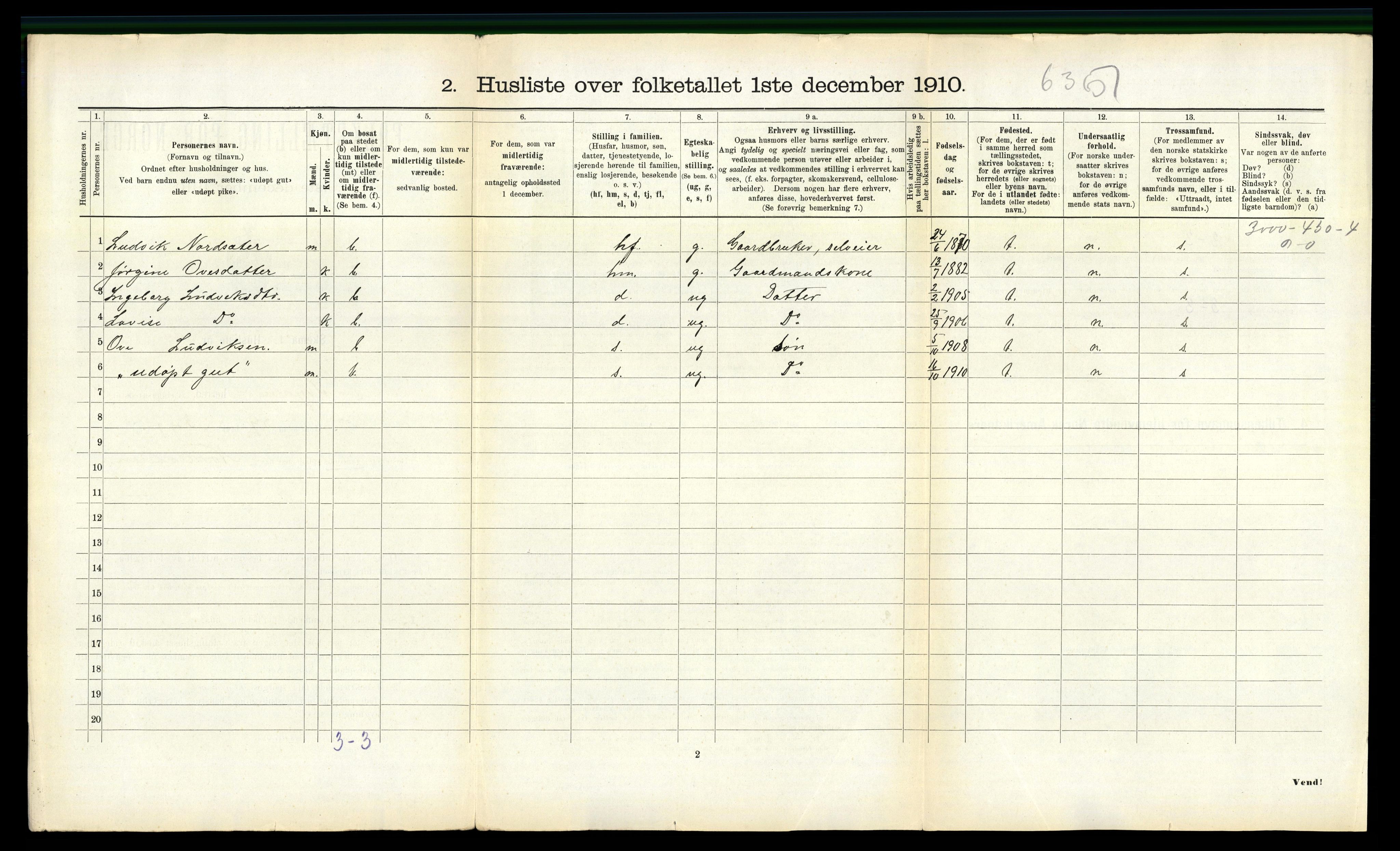 RA, Folketelling 1910 for 1626 Stjørna herred, 1910, s. 558