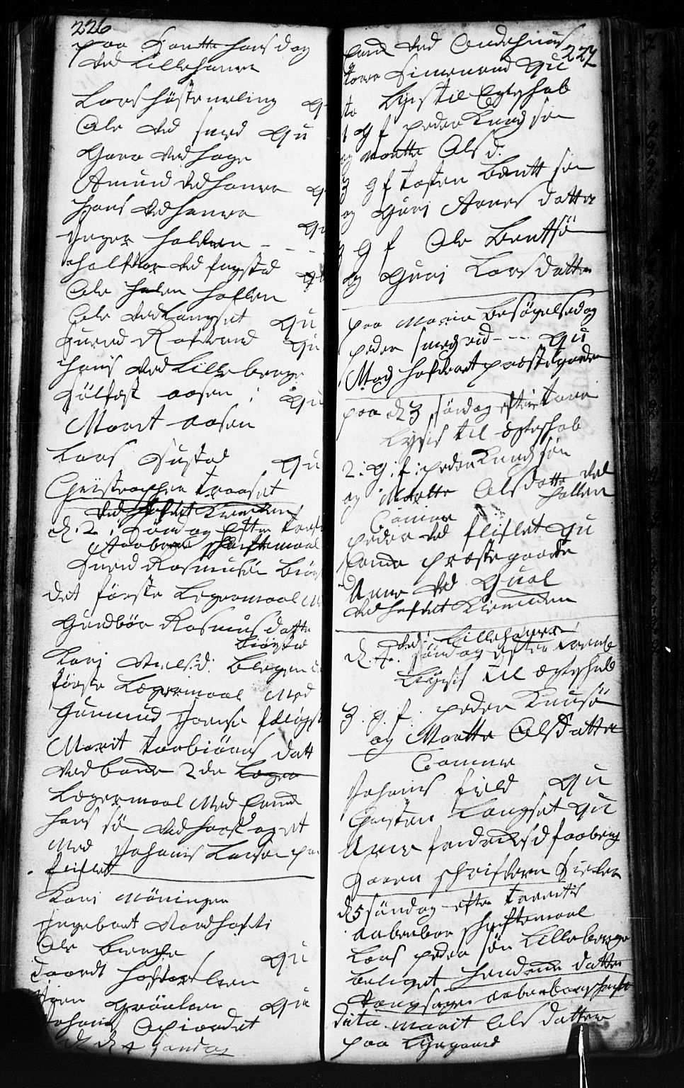 Fåberg prestekontor, AV/SAH-PREST-086/H/Ha/Hab/L0002: Klokkerbok nr. 2, 1741-1756, s. 226-227