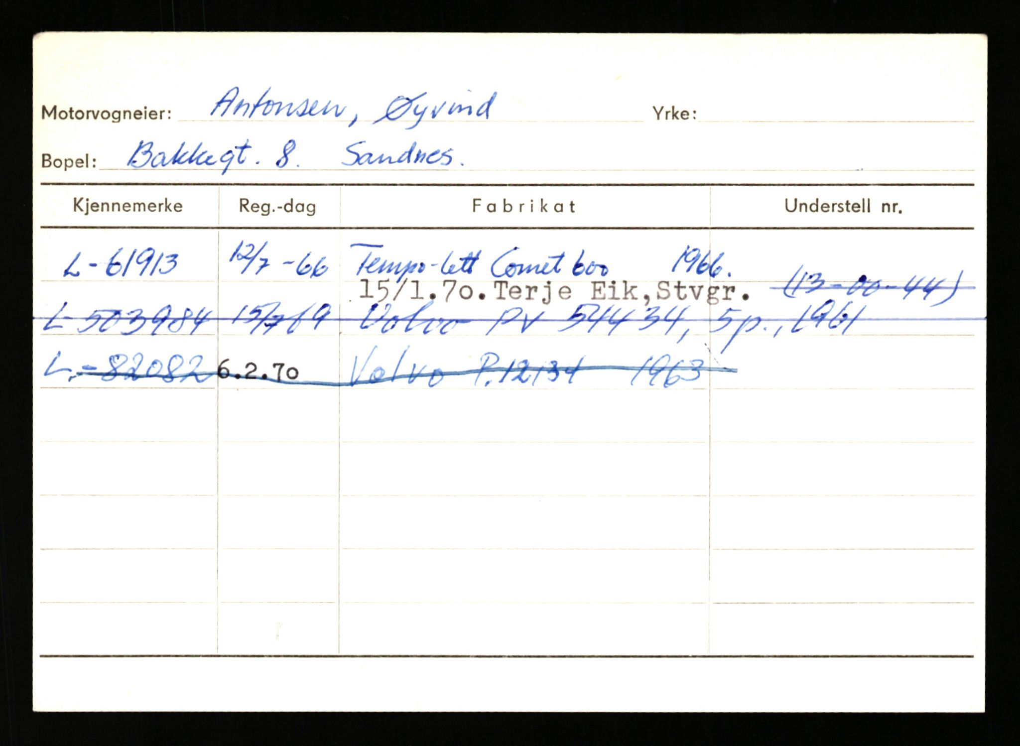 Stavanger trafikkstasjon, SAST/A-101942/0/H/L0001: Abarbanell - Askerud, 1930-1971, s. 2400