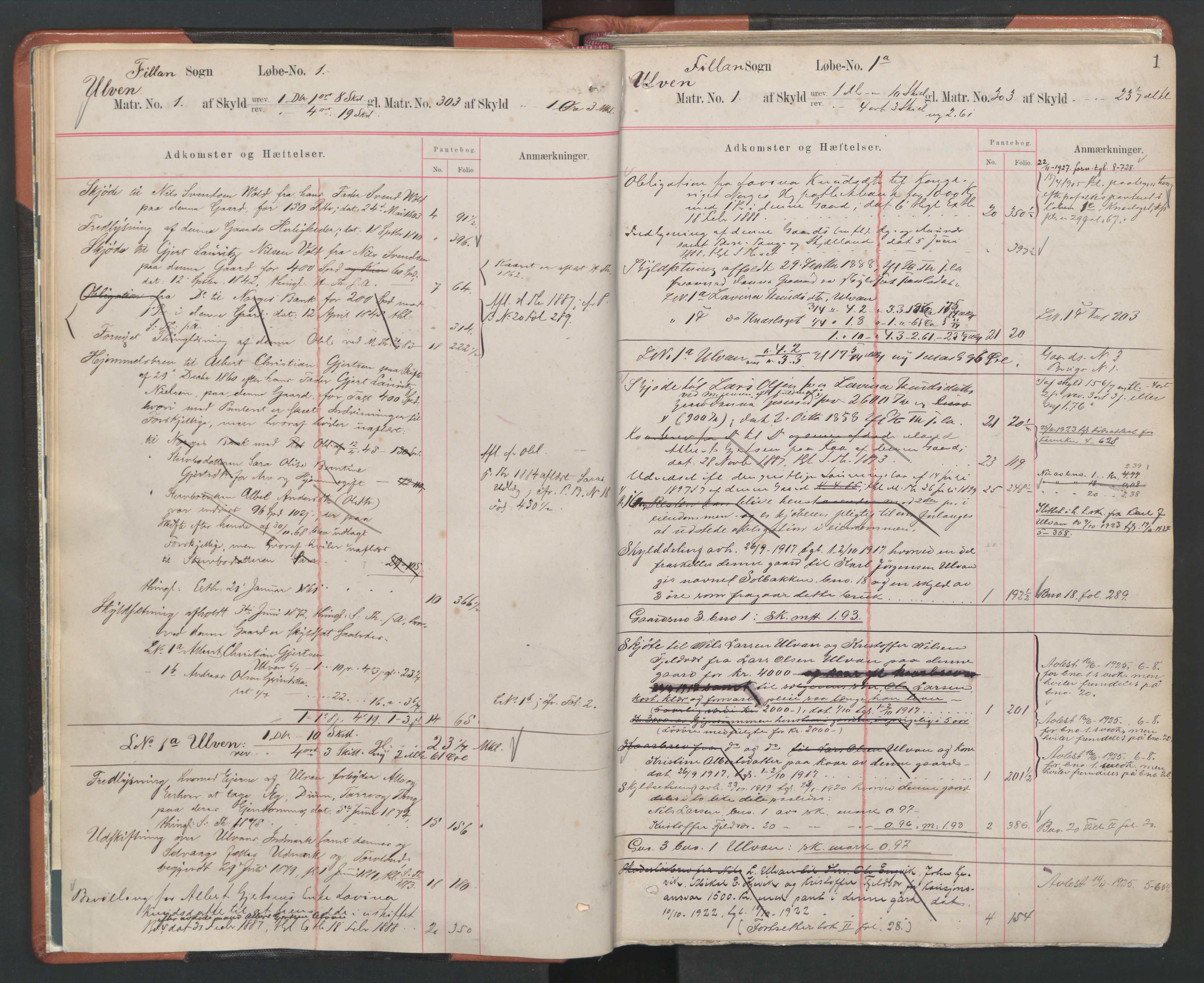 Hitra sorenskriveri, AV/SAT-A-0018/2/2A/L0014: Panteregister nr. 14, s. 1