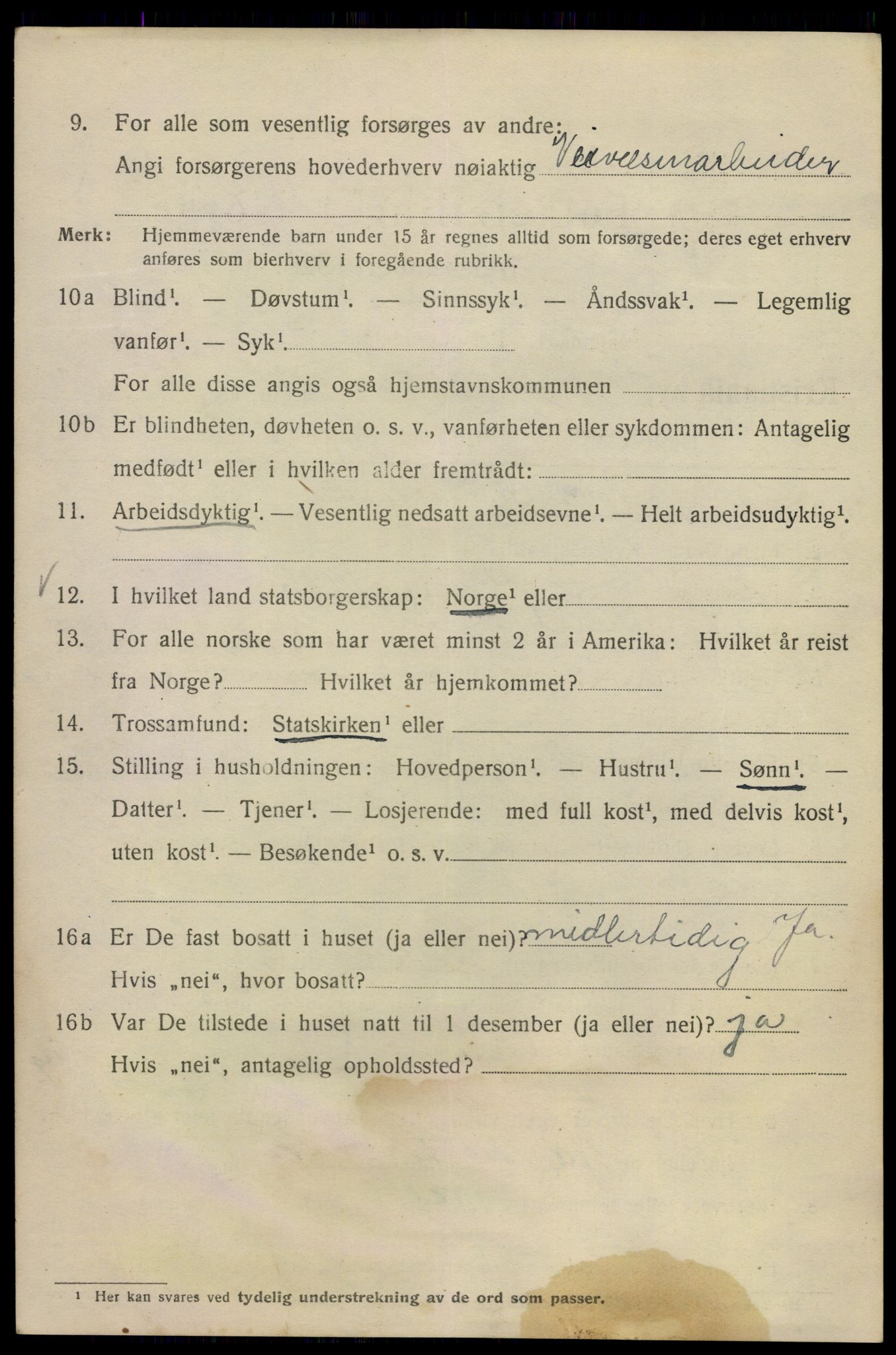 SAO, Folketelling 1920 for 0301 Kristiania kjøpstad, 1920, s. 588128