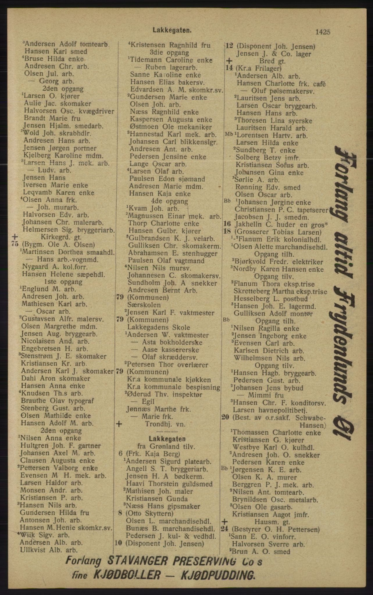 Kristiania/Oslo adressebok, PUBL/-, 1913, s. 1381