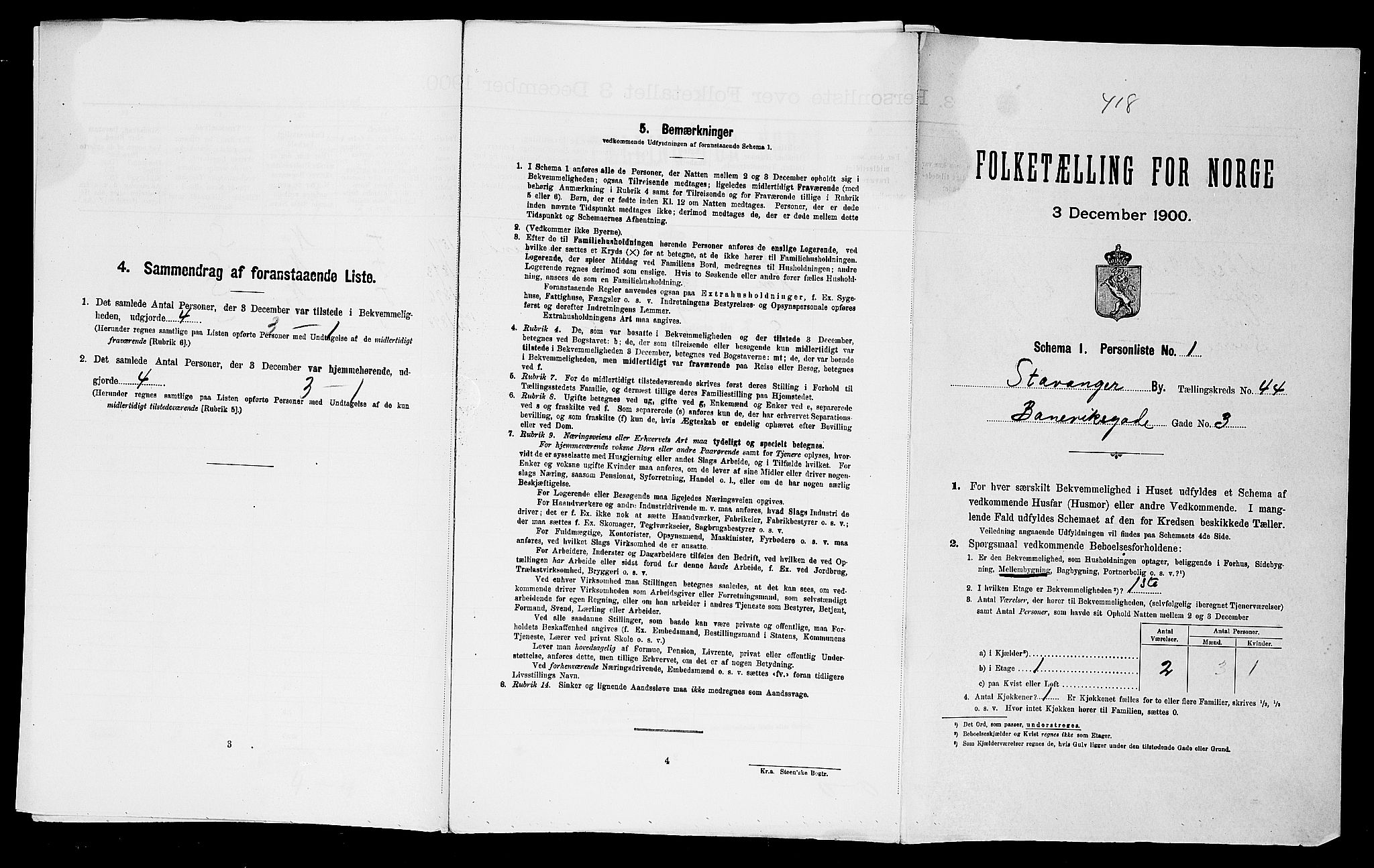 SAST, Folketelling 1900 for 1103 Stavanger kjøpstad, 1900, s. 16190