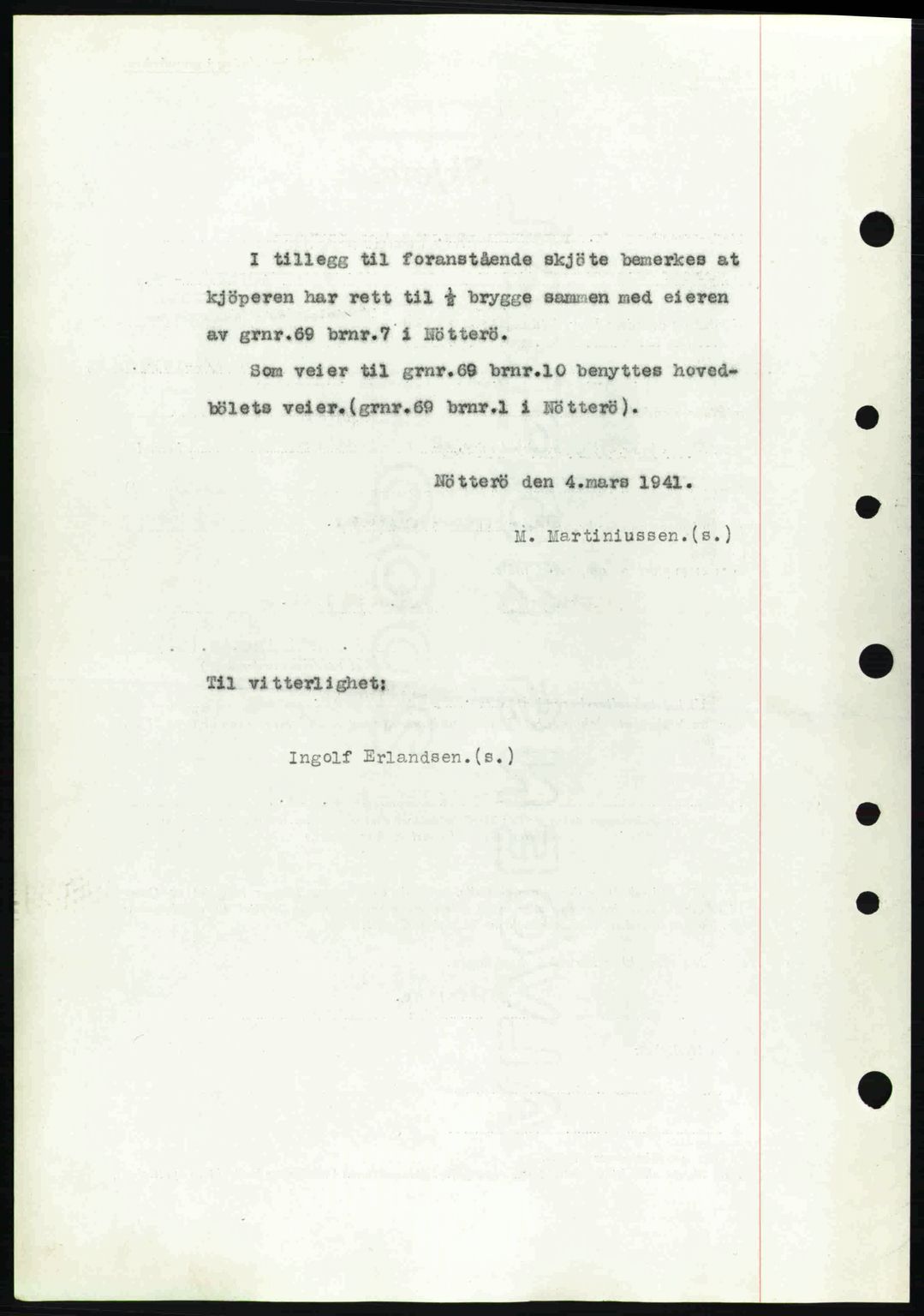Tønsberg sorenskriveri, AV/SAKO-A-130/G/Ga/Gaa/L0009: Pantebok nr. A9, 1940-1941, Dagboknr: 548/1941