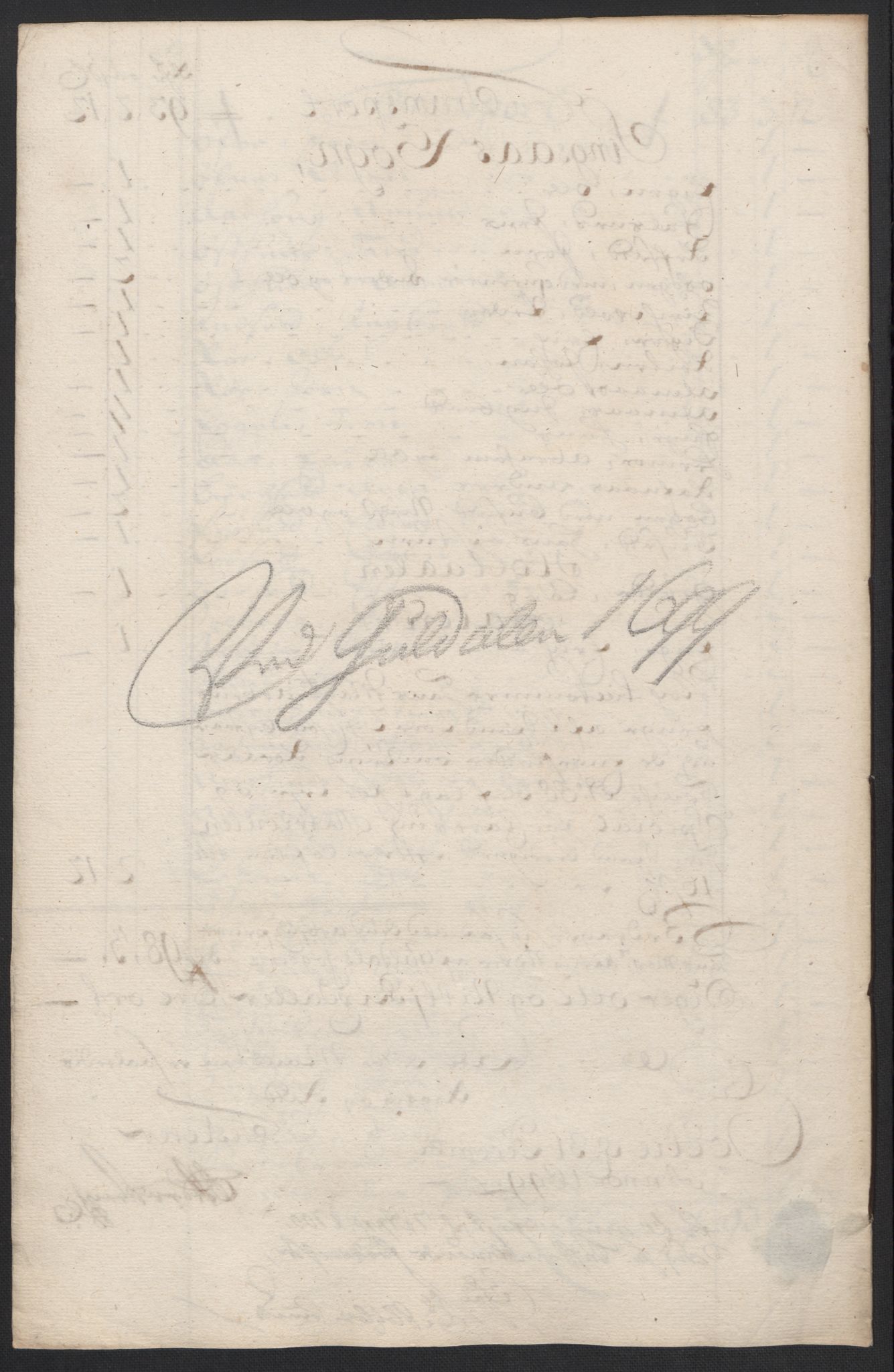 Rentekammeret inntil 1814, Reviderte regnskaper, Fogderegnskap, AV/RA-EA-4092/R60/L3949: Fogderegnskap Orkdal og Gauldal, 1699, s. 327