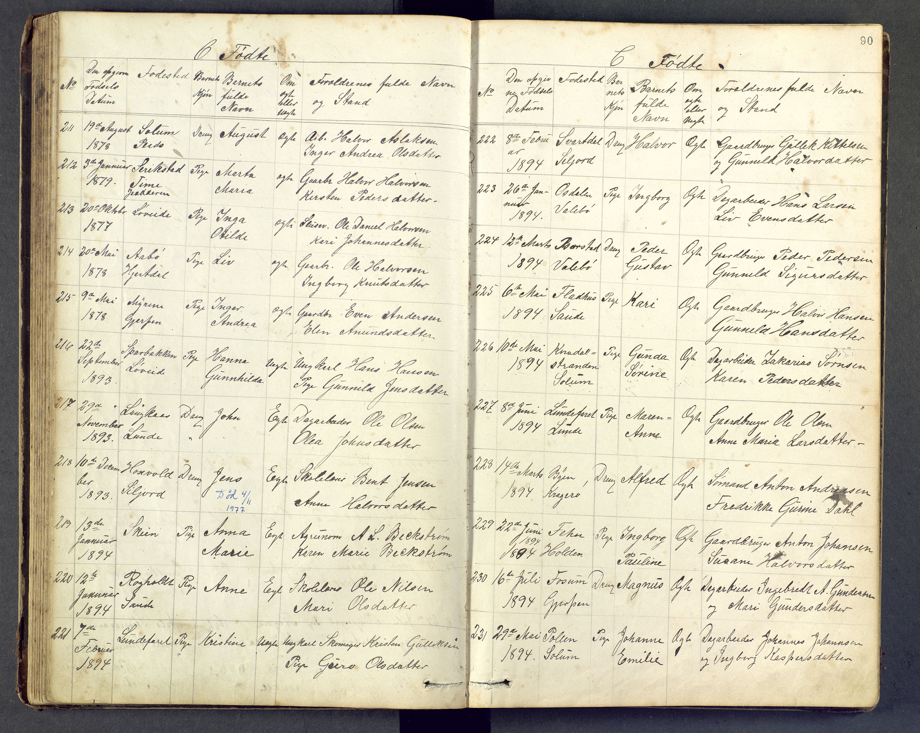 Den evangelisk lutherske frimenighet i Jarlsbergs grevskap med flere steder, AV/SAKO-P-1384/F/Fb/L0001: Dissenterprotokoll nr. Fa/L0001, 1872-1906, s. 90