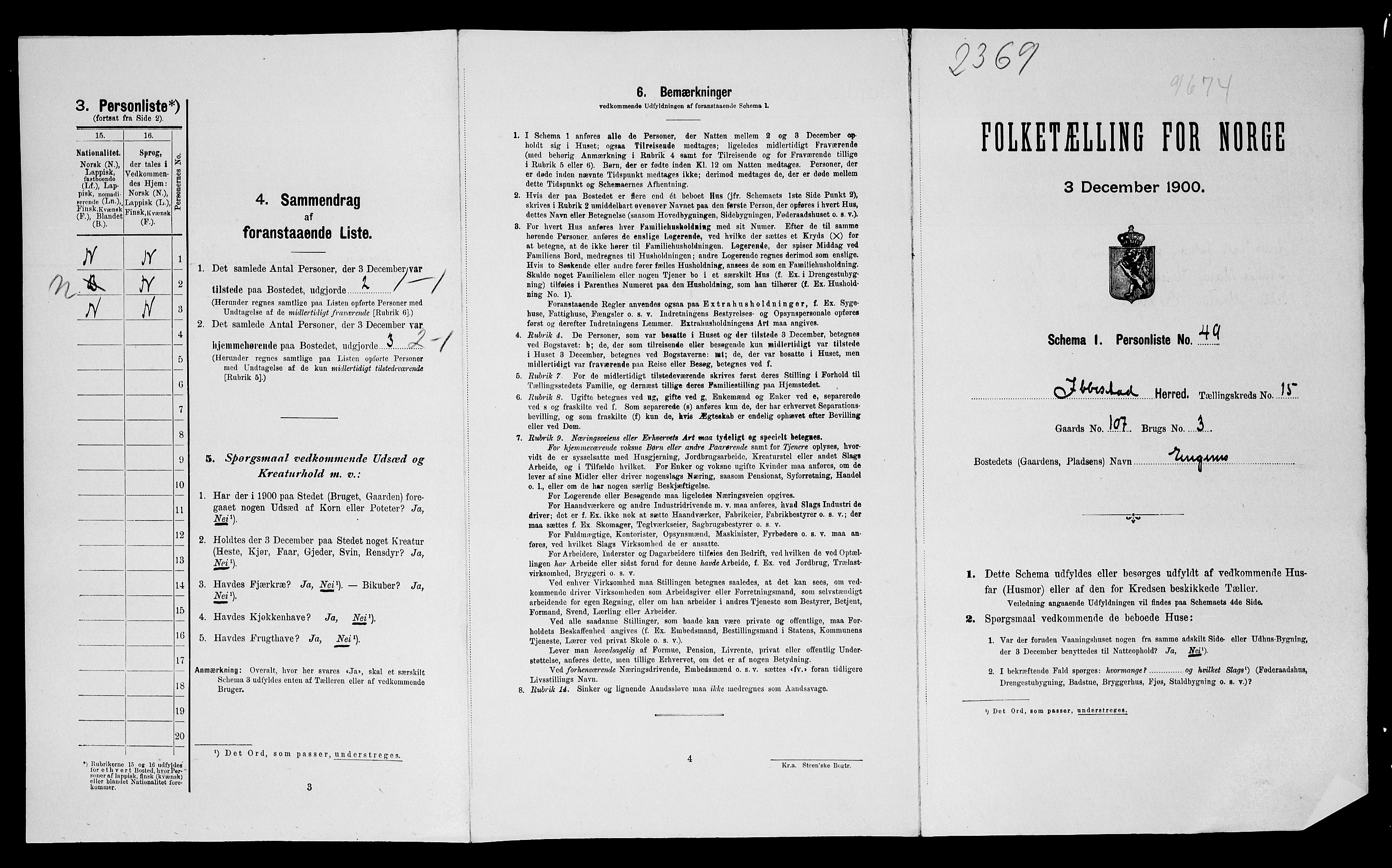 SATØ, Folketelling 1900 for 1917 Ibestad herred, 1900, s. 159