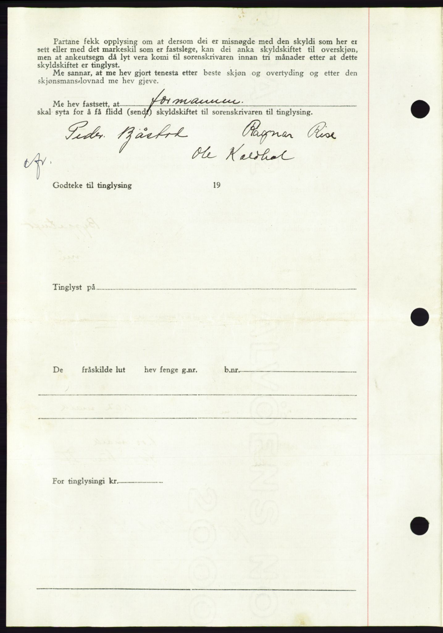 Søre Sunnmøre sorenskriveri, AV/SAT-A-4122/1/2/2C/L0085: Pantebok nr. 11A, 1949-1949, Dagboknr: 1676/1949