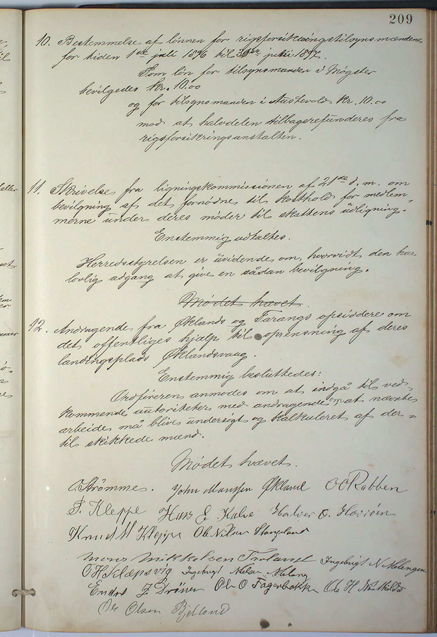 Austevoll kommune. Formannskapet, IKAH/1244-021/A/Aa/L0001: Forhandlingsprotokoll for heradstyret, 1886-1900, s. 418