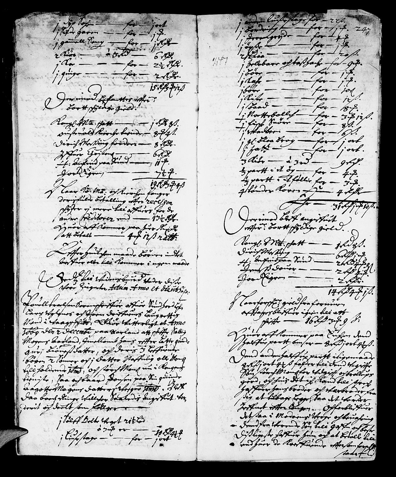 Sunnhordland sorenskrivar, AV/SAB-A-2401/1/H/Ha/Haa/L0001: Skifteprotokollar. Register på kort. Fol. 240- ut, 1669-1673, s. 246b-247a