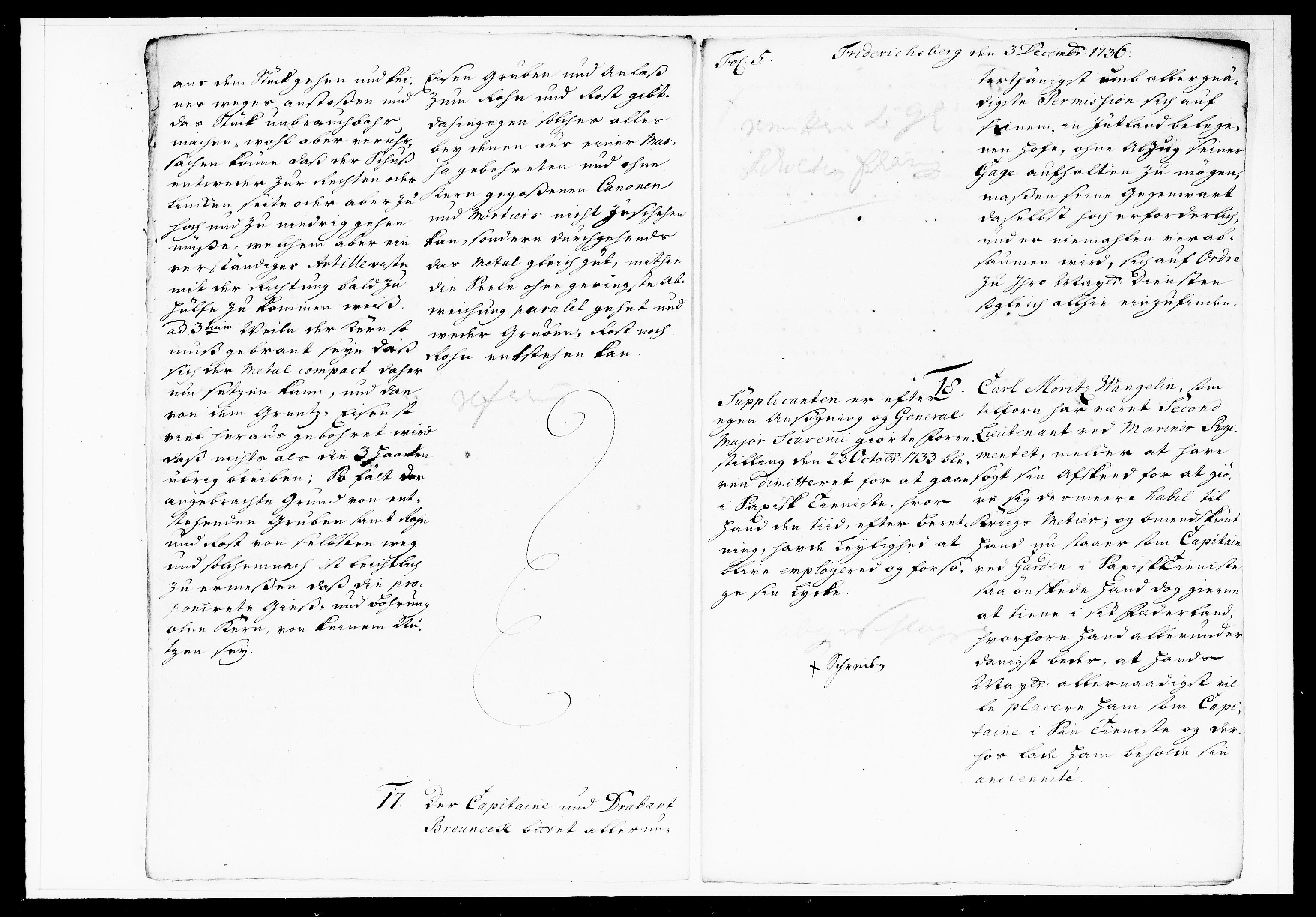 Krigskollegiet, Krigskancelliet, DRA/A-0006/-/1130-1137: Refererede sager, 1736, s. 444