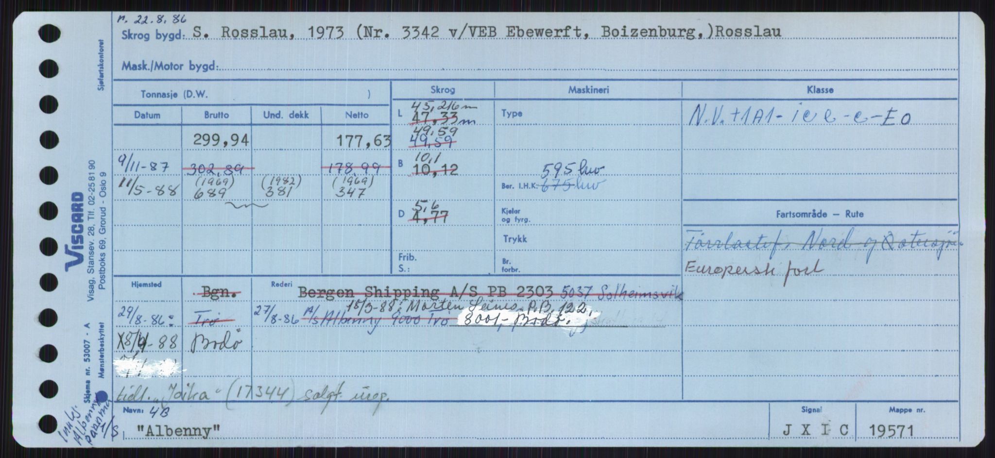 Sjøfartsdirektoratet med forløpere, Skipsmålingen, AV/RA-S-1627/H/Ha/L0001/0001: Fartøy, A-Eig / Fartøy A-Bjøn, s. 71