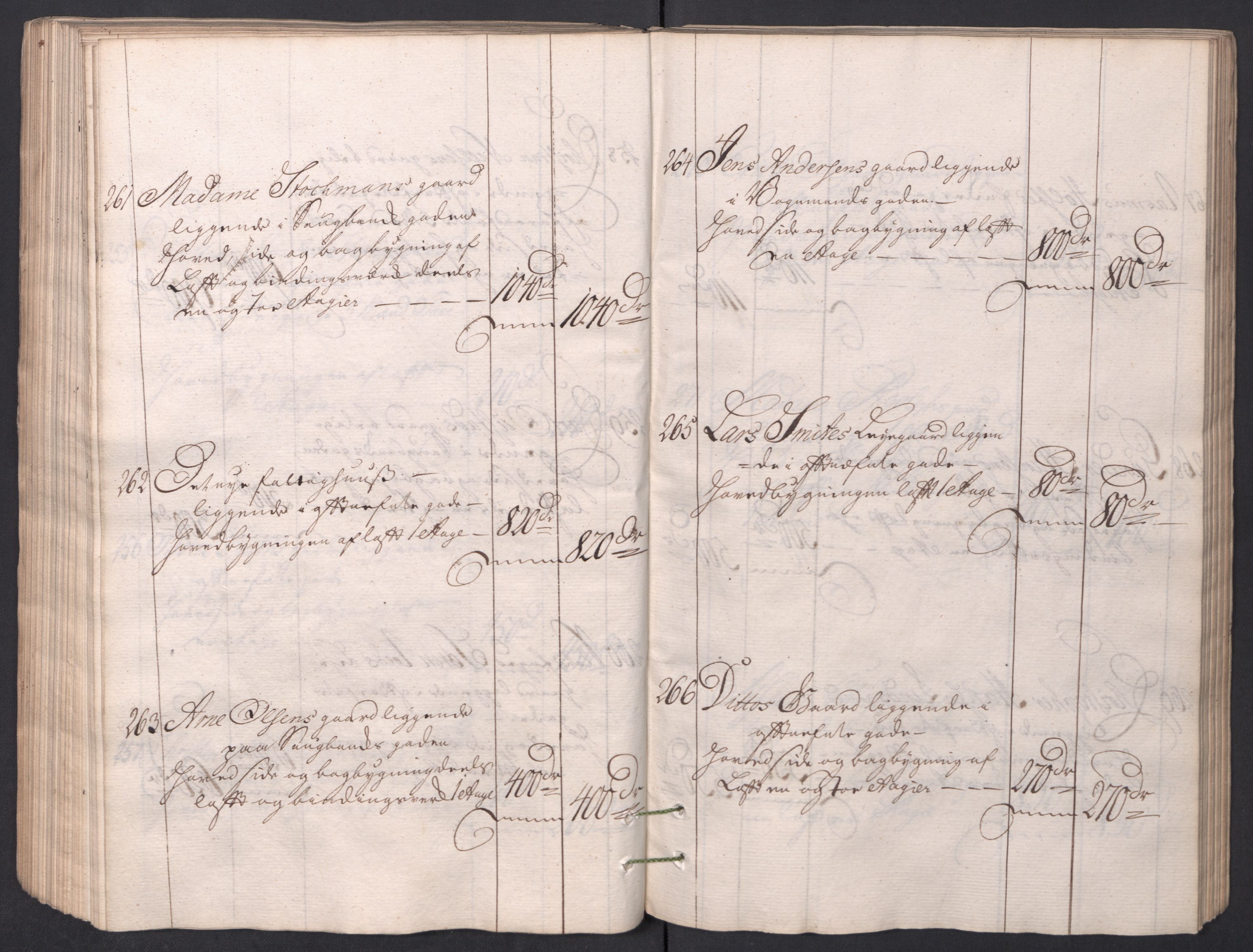 Kristiania stiftamt, AV/SAO-A-10386/I/Ia/L0001/0002: Branntakster / Christiania, 1766-1767