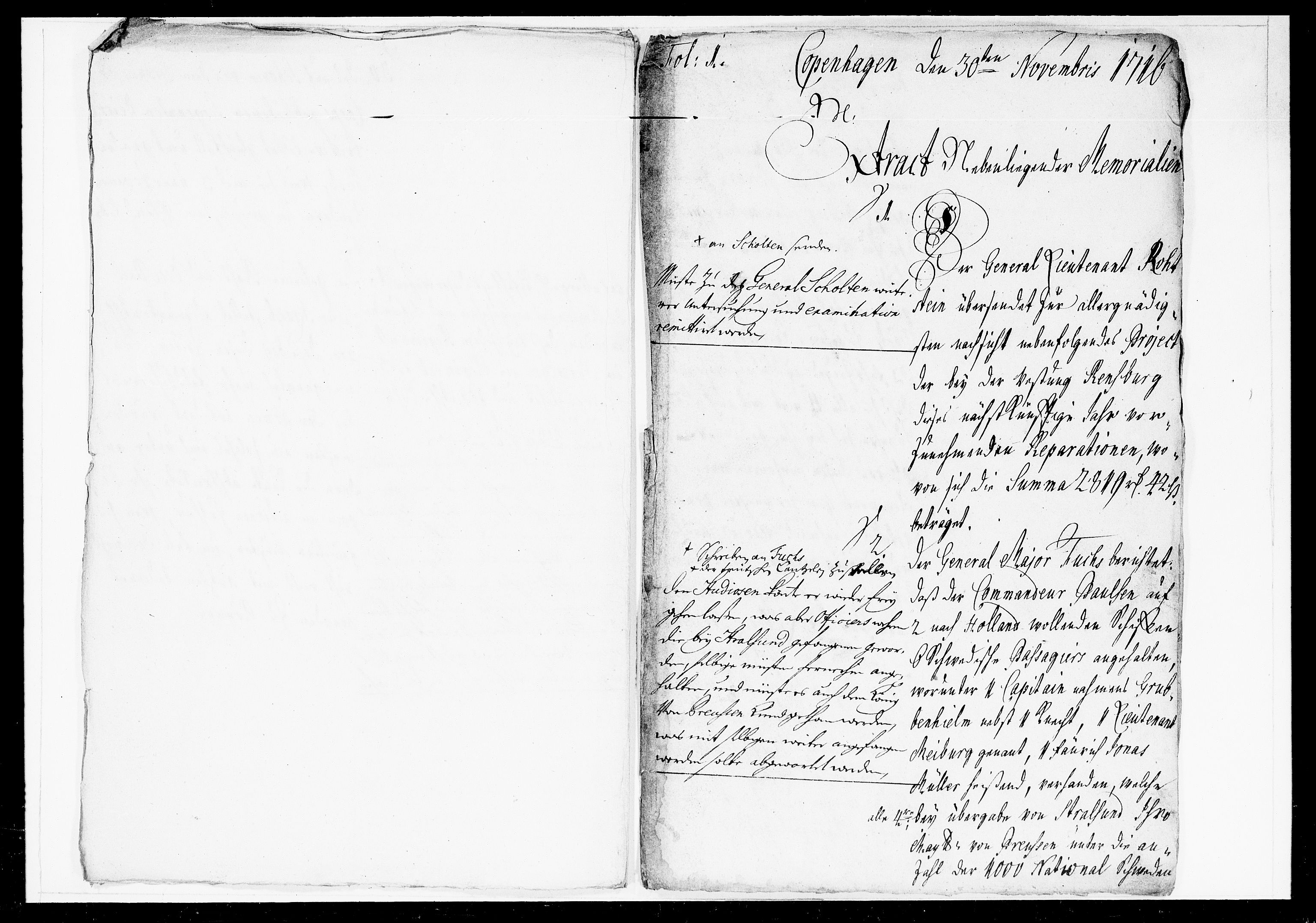Krigskollegiet, Krigskancelliet, DRA/A-0006/-/1025-1036: Refererede sager, 1716, s. 1000