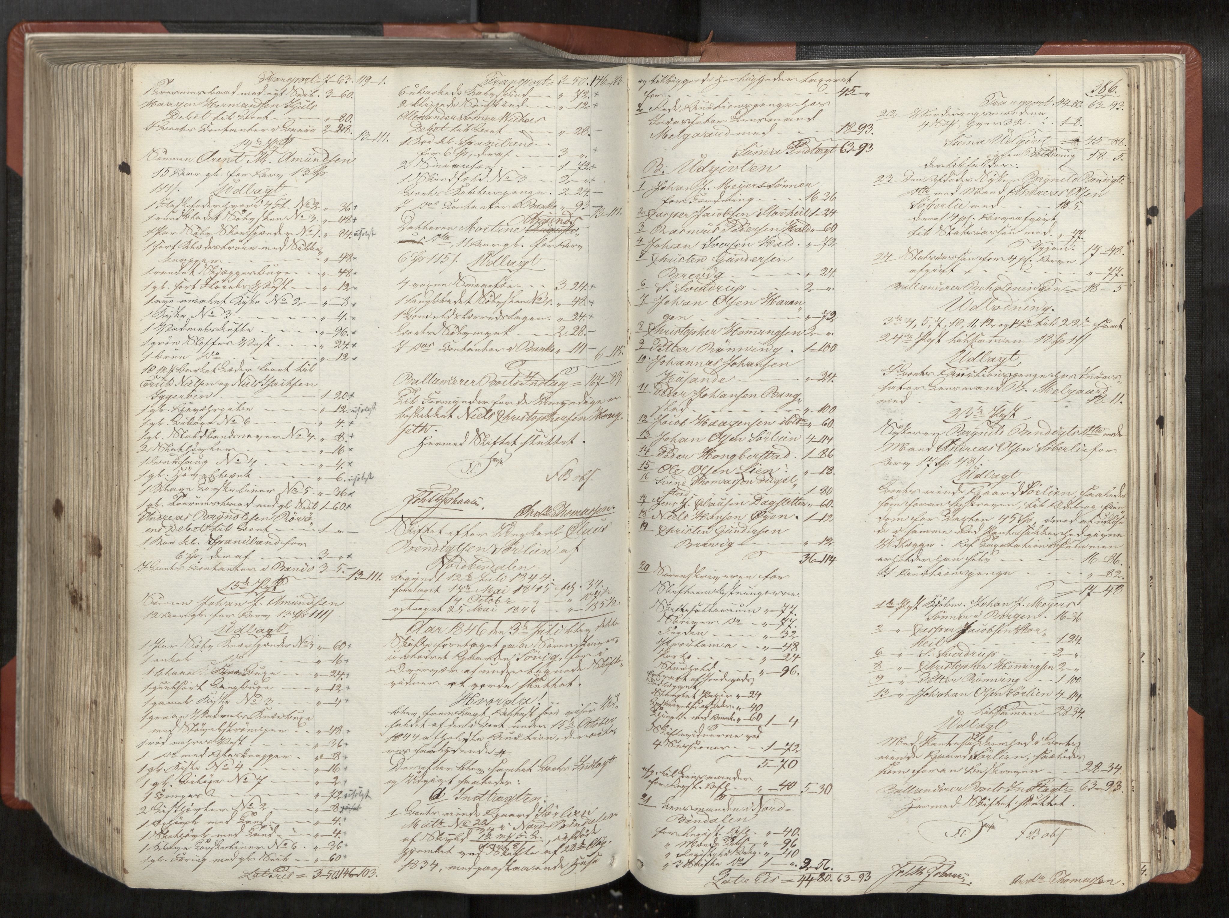 Helgeland sorenskriveri, AV/SAT-A-0004/3/3A/L0101: Skifteprotokoll 46, 1842-1847, s. 386