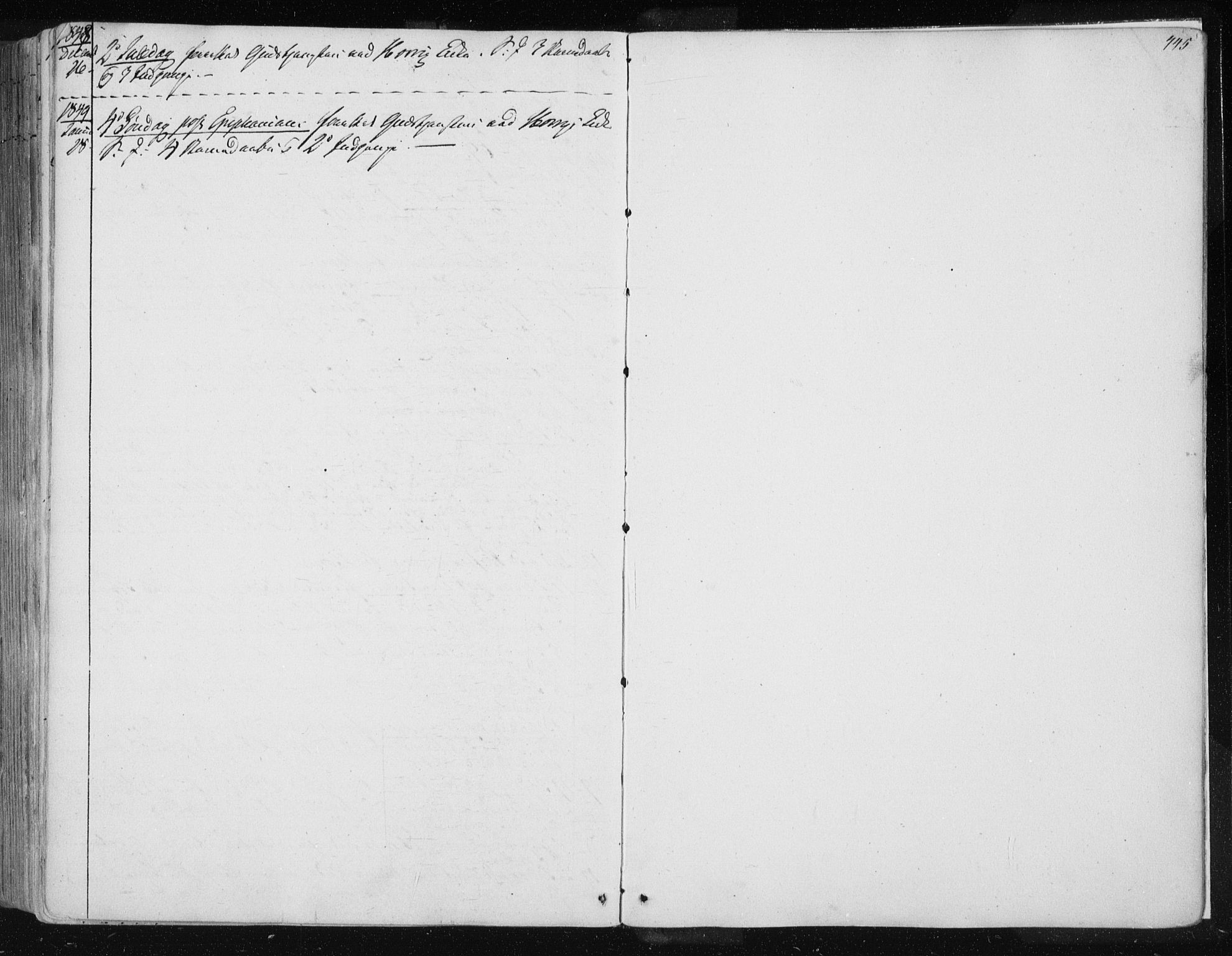 Ministerialprotokoller, klokkerbøker og fødselsregistre - Sør-Trøndelag, SAT/A-1456/687/L0997: Ministerialbok nr. 687A05 /1, 1843-1848, s. 445