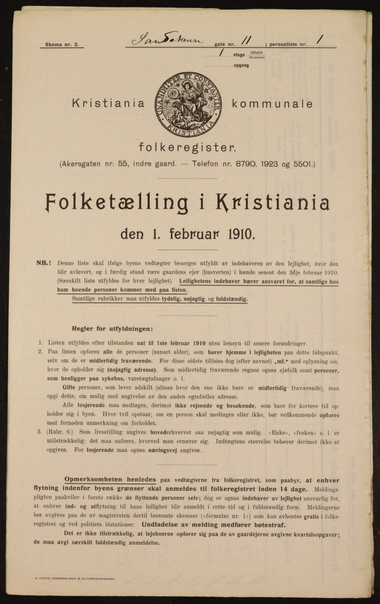 OBA, Kommunal folketelling 1.2.1910 for Kristiania, 1910, s. 82979