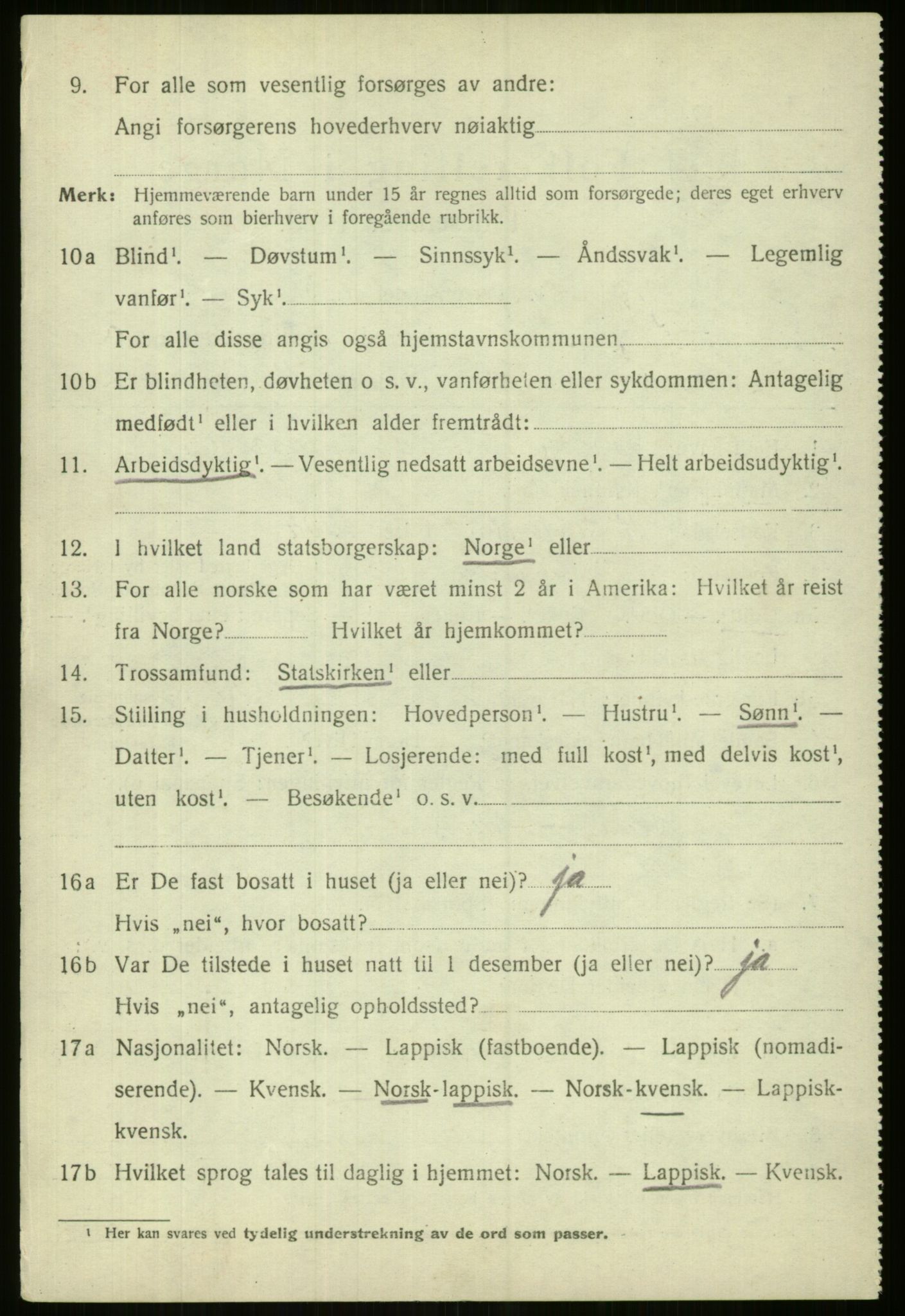 SATØ, Folketelling 1920 for 1938 Lyngen herred, 1920, s. 3524