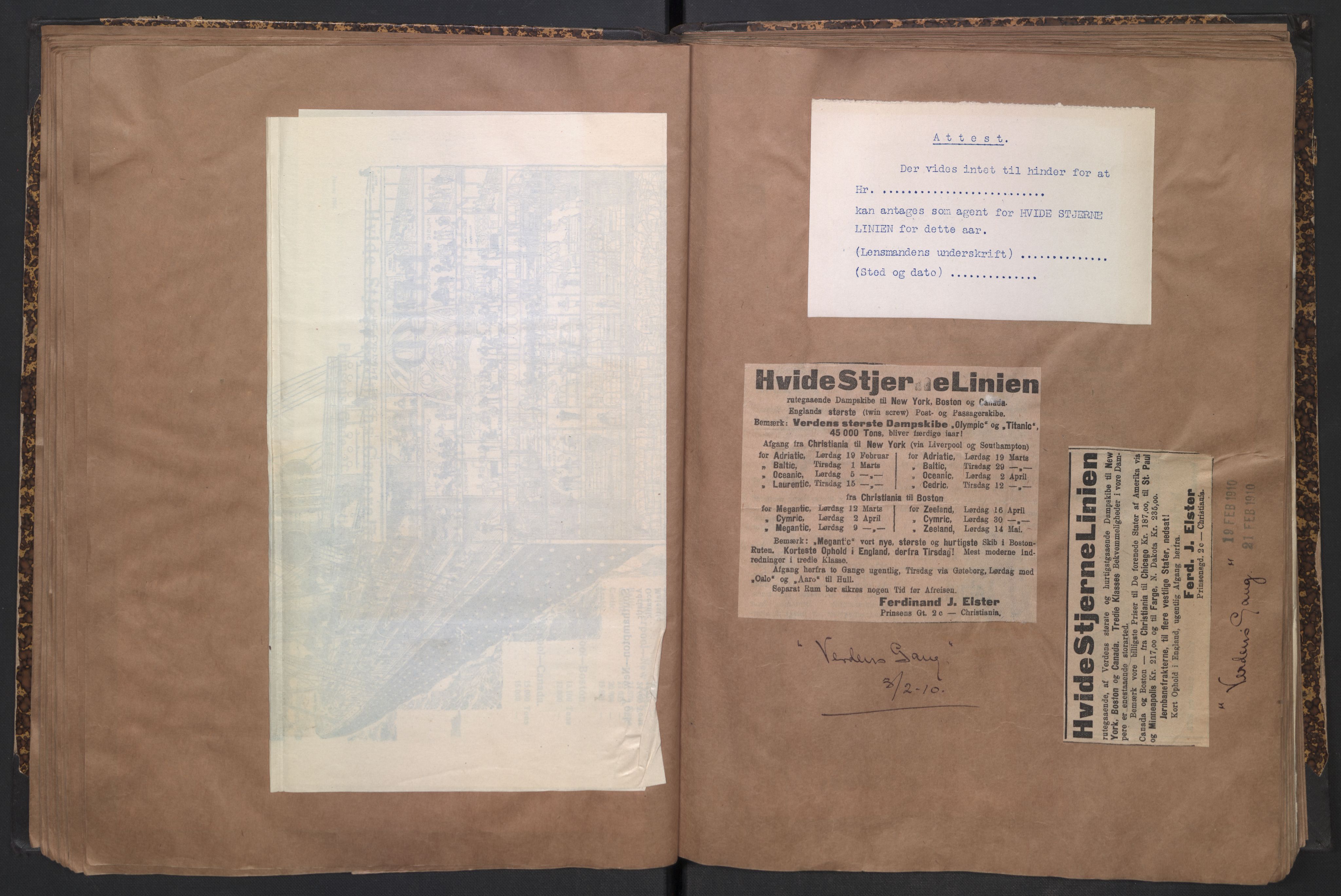 White Star-linjen, AV/SAO-PAO-0201/D/Dc/L0001: Utklippingsbok, 1909-1924, s. 35
