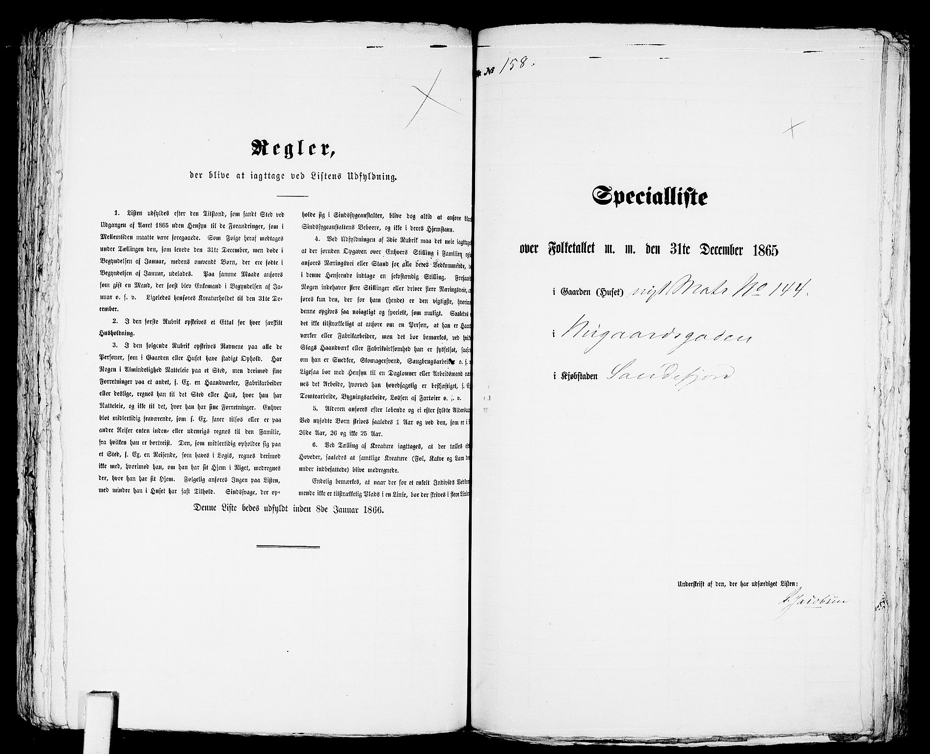 RA, Folketelling 1865 for 0706B Sandeherred prestegjeld, Sandefjord kjøpstad, 1865, s. 323