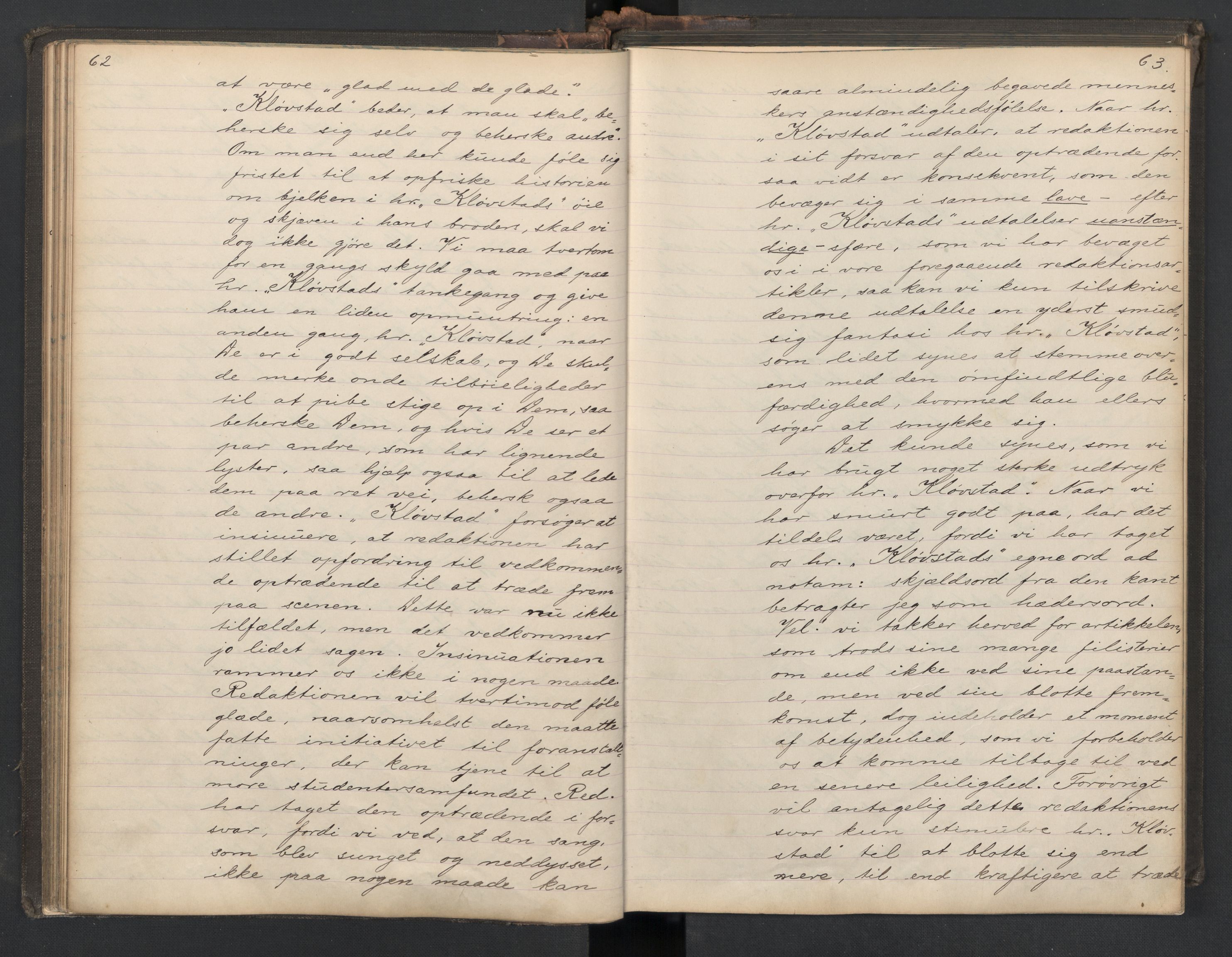 Det Norske Studentersamfund, AV/RA-PA-1322/X/Xa/L0014/0001: -- / Samfundsbladet/Studentersamfundets Avis, 1895-1897, s. 62-63