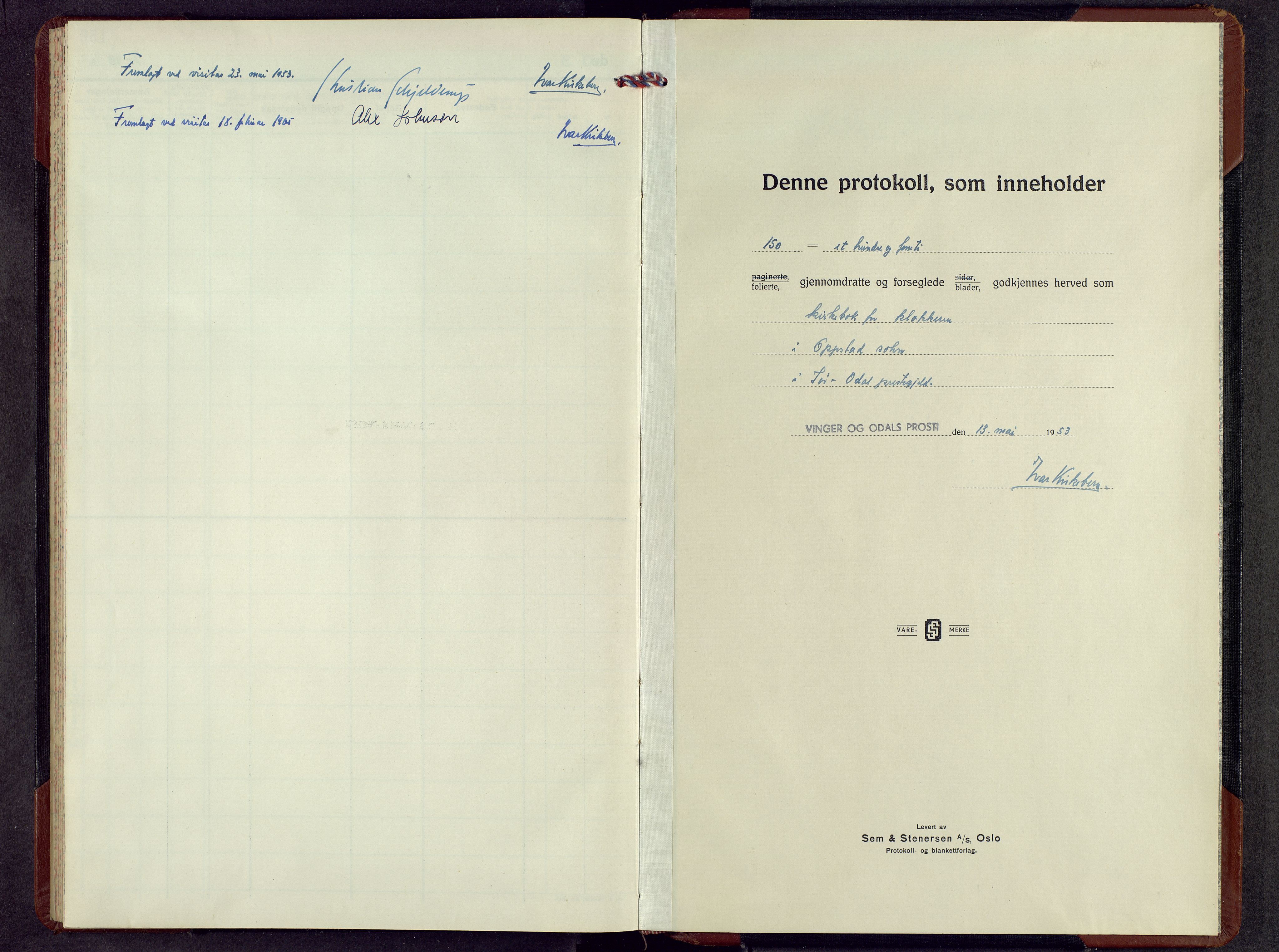 Sør-Odal prestekontor, SAH/PREST-030/H/Ha/Hab/L0018: Klokkerbok nr. 18, 1953-1972, s. 125