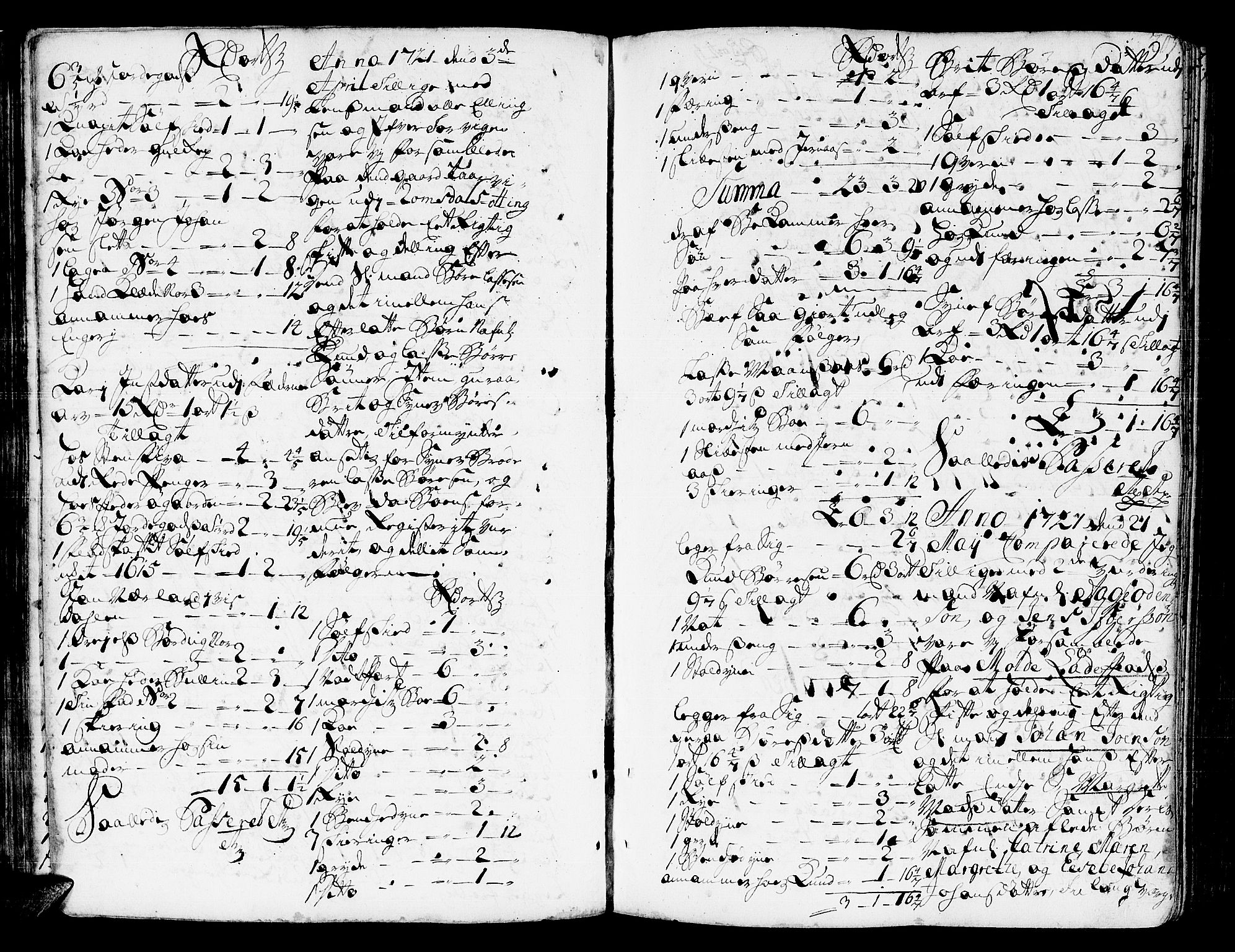 Romsdal sorenskriveri, AV/SAT-A-4149/1/3/3A/L0006: Skifteprotokoll, 1718-1730, s. 204b-205a