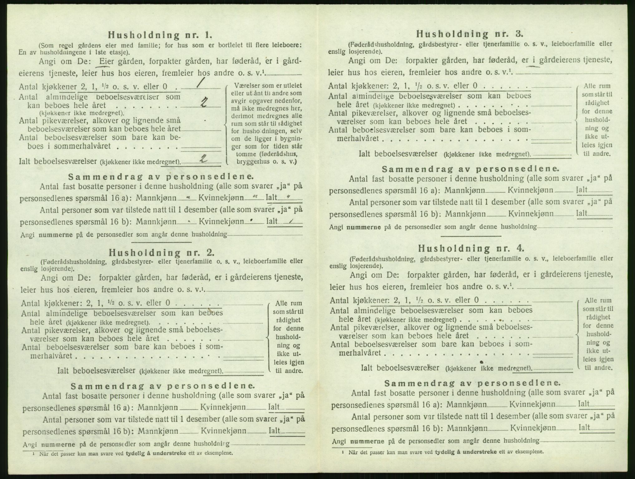 SAK, Folketelling 1920 for 0915 Dypvåg herred, 1920, s. 1004