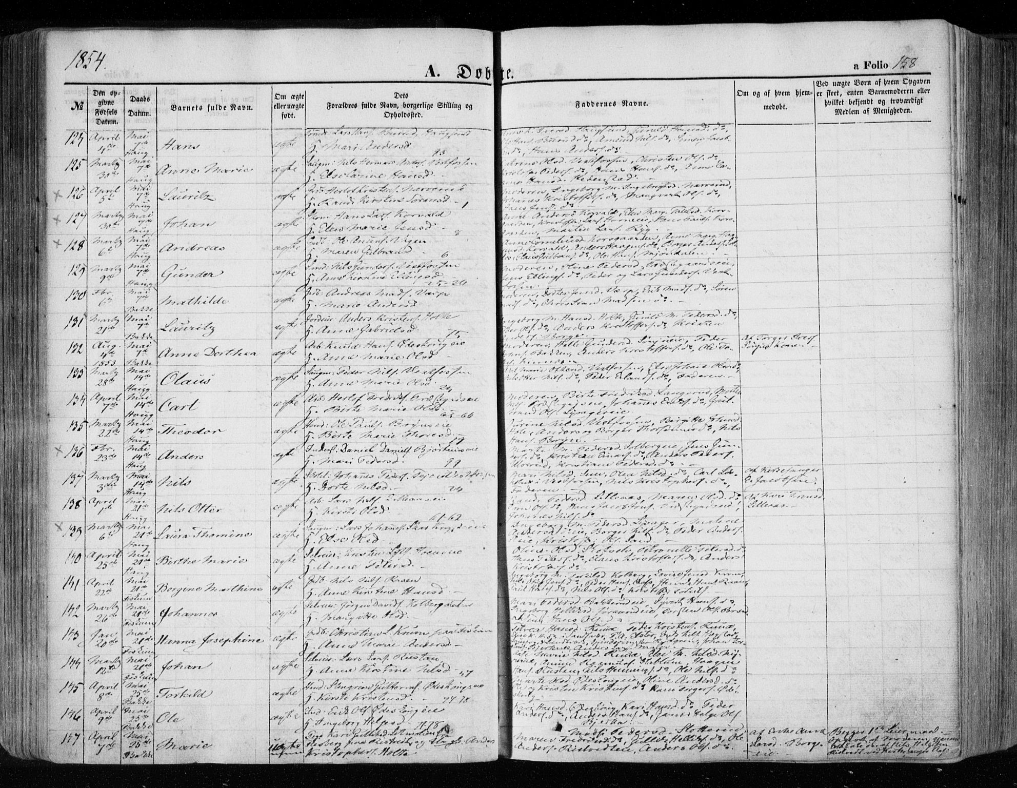 Eiker kirkebøker, AV/SAKO-A-4/F/Fa/L0014: Ministerialbok nr. I 14, 1846-1854, s. 158