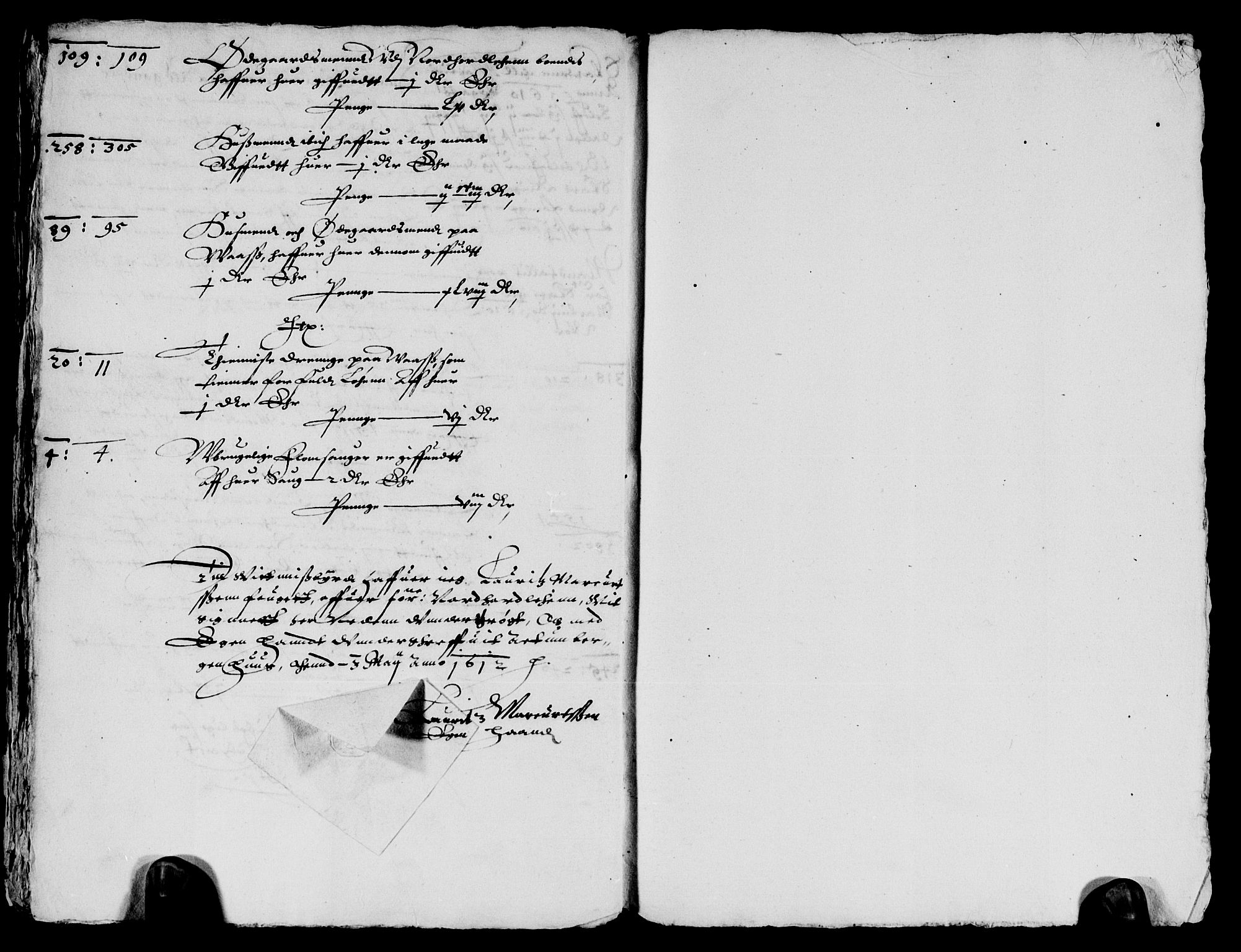 Rentekammeret inntil 1814, Reviderte regnskaper, Lensregnskaper, AV/RA-EA-5023/R/Rb/Rbt/L0010: Bergenhus len, 1611-1613