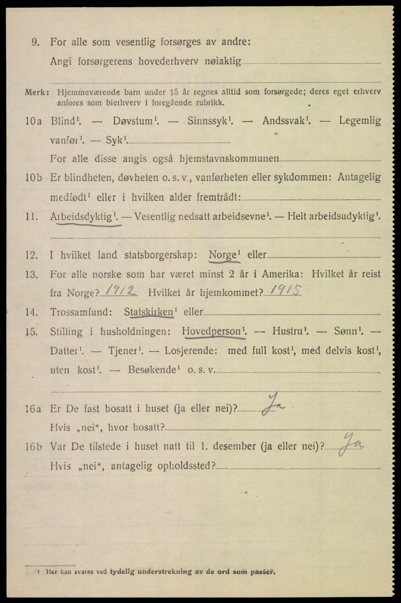 SAK, Folketelling 1920 for 1026 Åseral herred, 1920, s. 1797